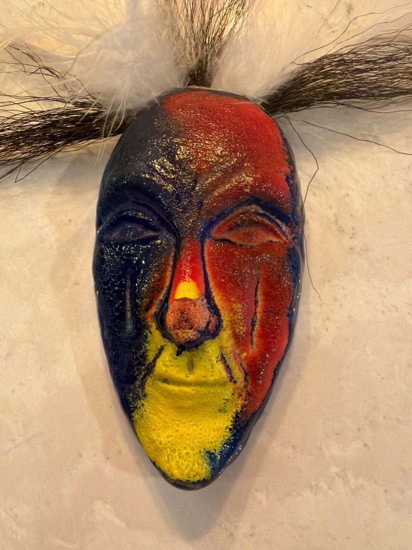 Vintage Kosta Boda Glass Wall Mask by Kjell Engman 1980s - 7