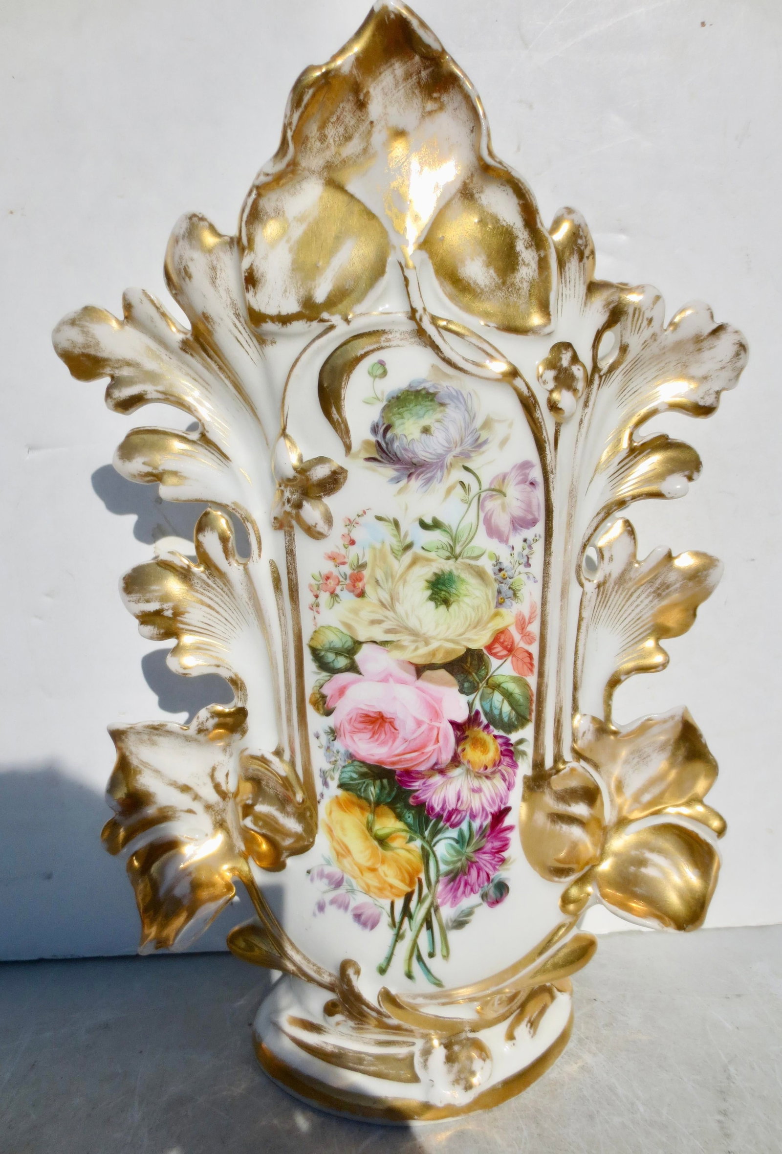 Old Paris (Vieux Paris) Rococo Porcelain Vase - 5