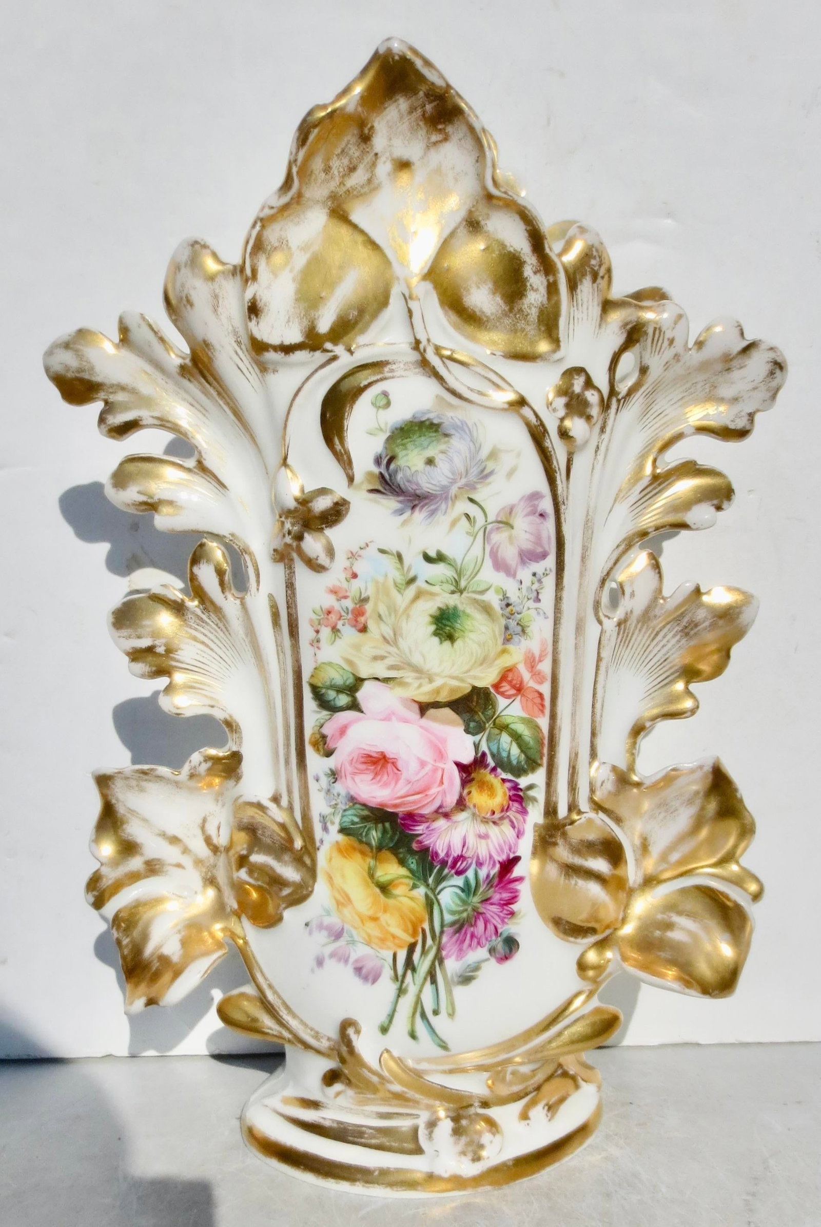 Old Paris (Vieux Paris) Rococo Porcelain Vase - 7