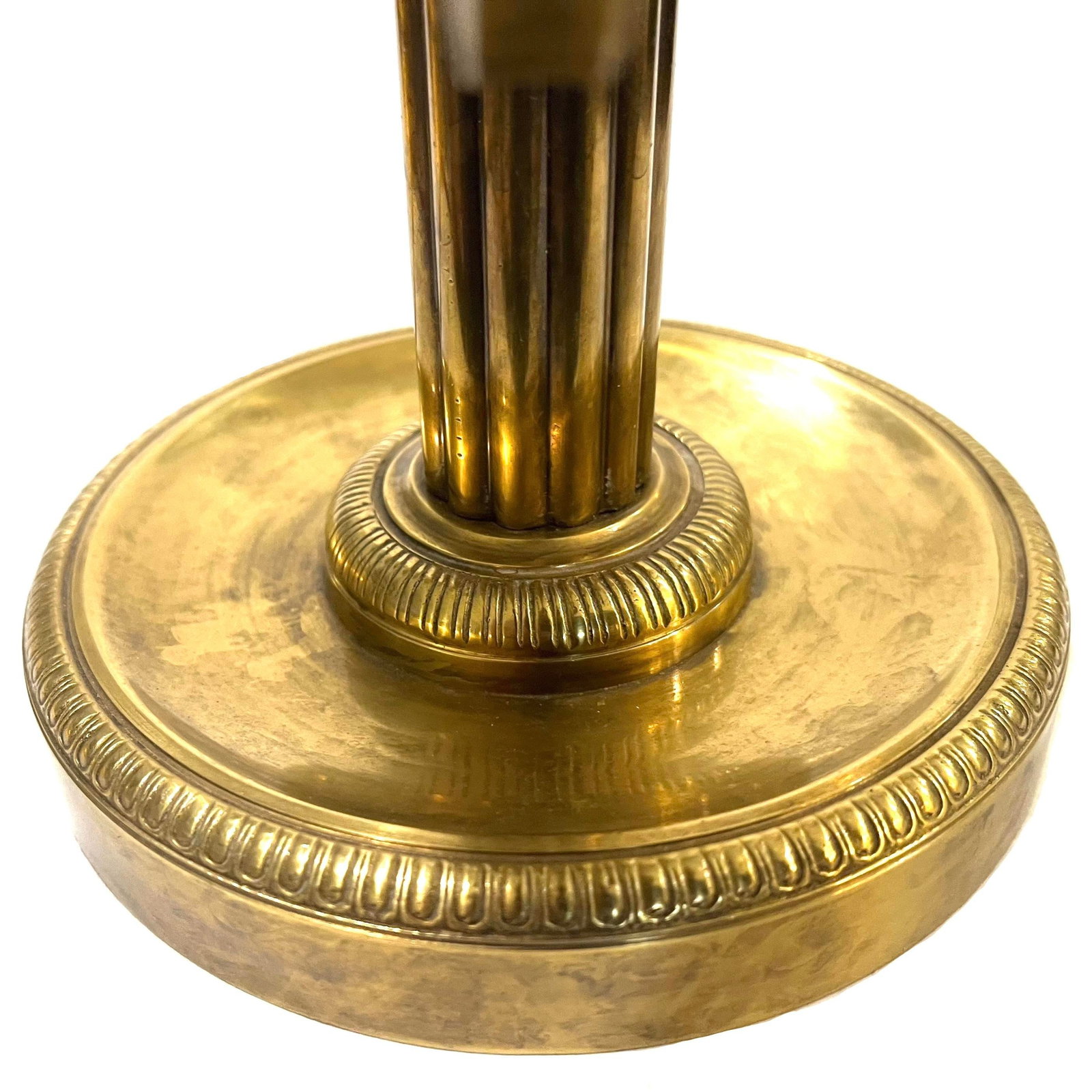 Vintage Solid Brass 3-Arm Bouillotte Lamp - Made in Italy - 6