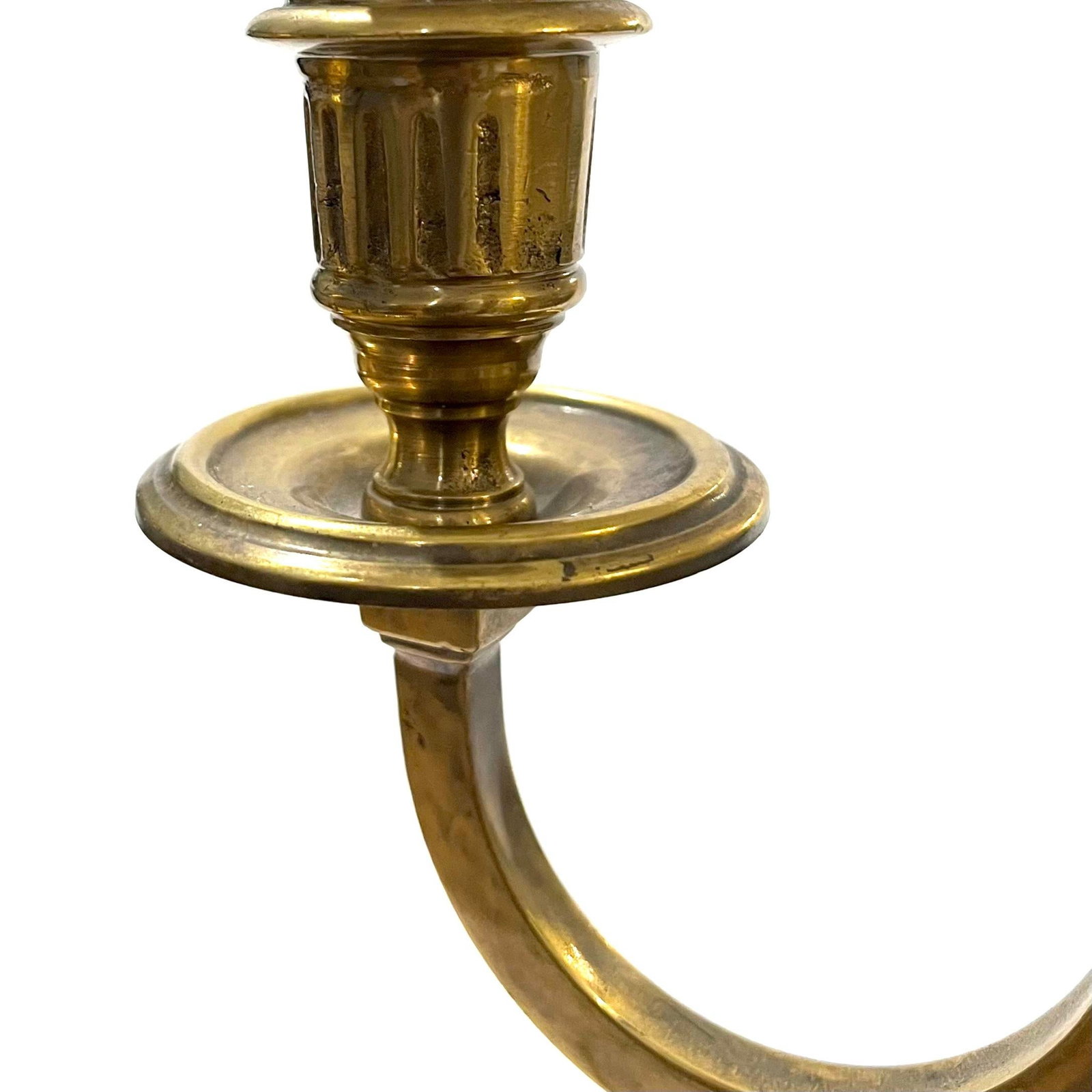 Vintage Solid Brass 3-Arm Bouillotte Lamp - Made in Italy - 8