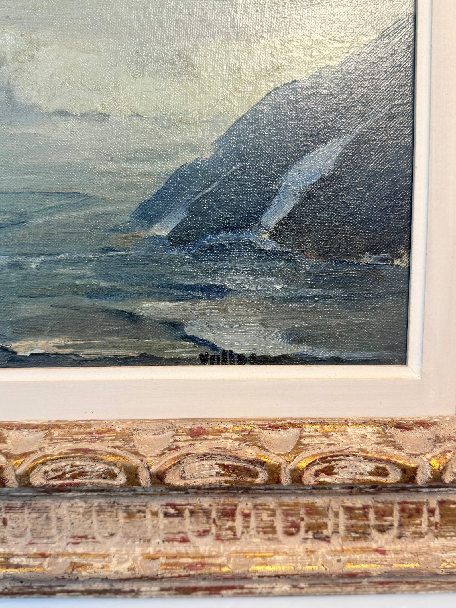 Mid 20th Century Original Piece of Art of the Maine Fog by Valley - 3