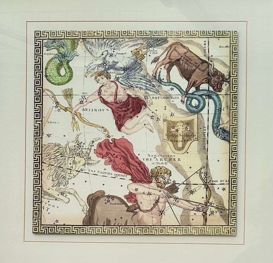 Late 20th Century Celestial Constellation Prints After Johann Bayer – Mythological Star Maps, - 3