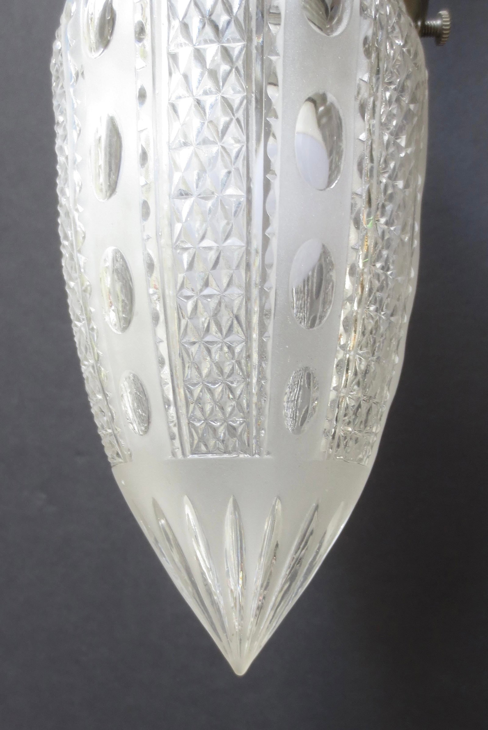 Antique Cut Crystal Pendant Light Circa 1910 - 2