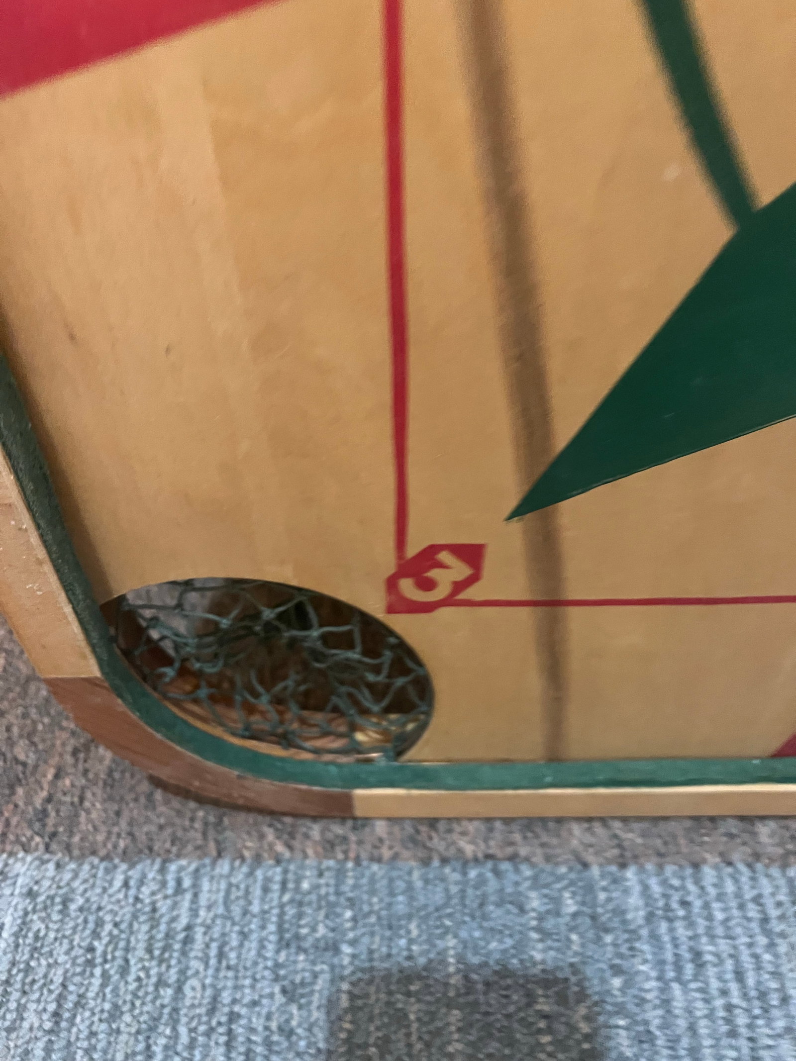 1960s Carrom Game Board by Merdel Game Manufacturing Co Mid Century Wall Decor - 6