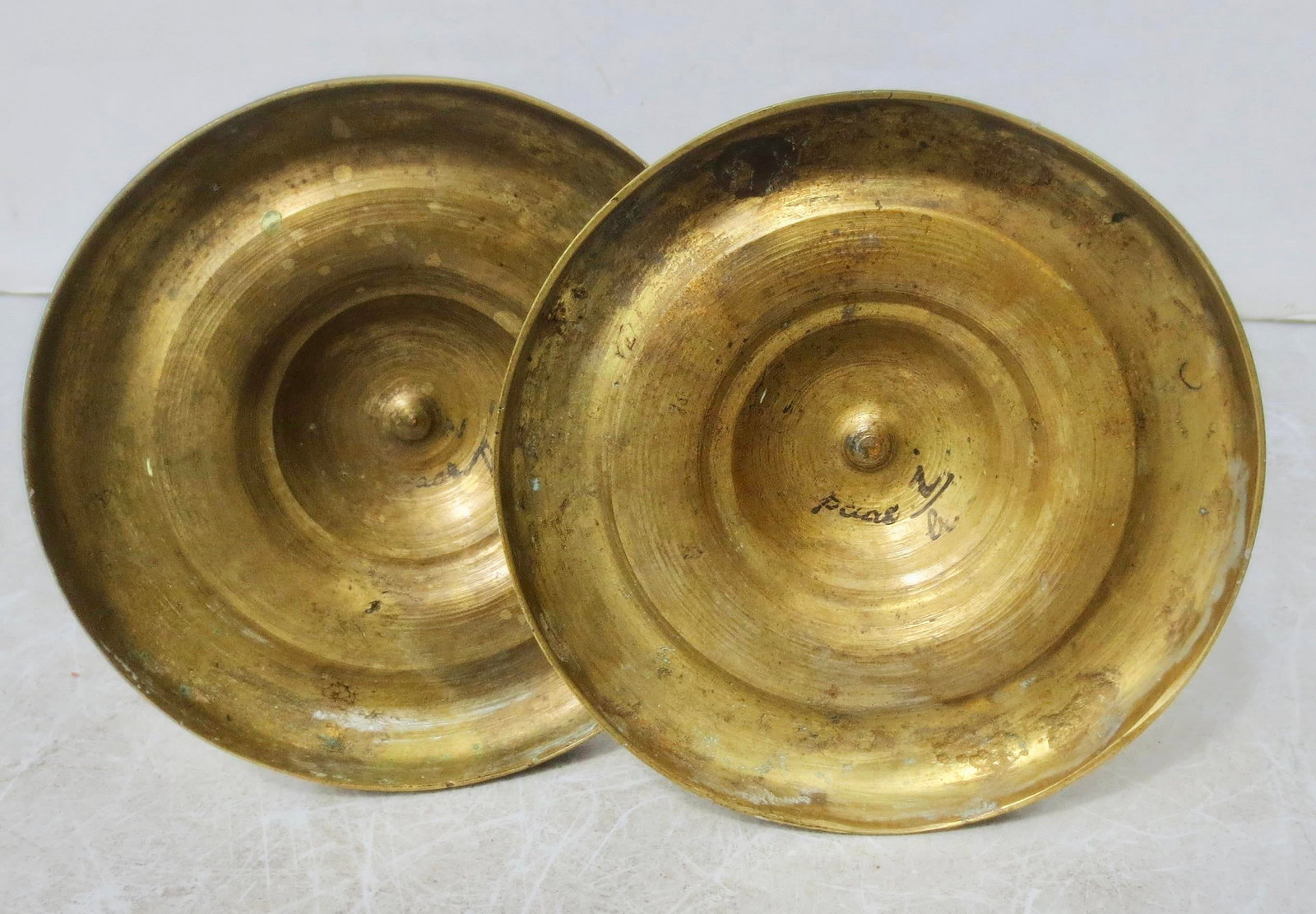 French Empire Bronze Candlesticks, C. 1830 -a Pair of 2 - 6