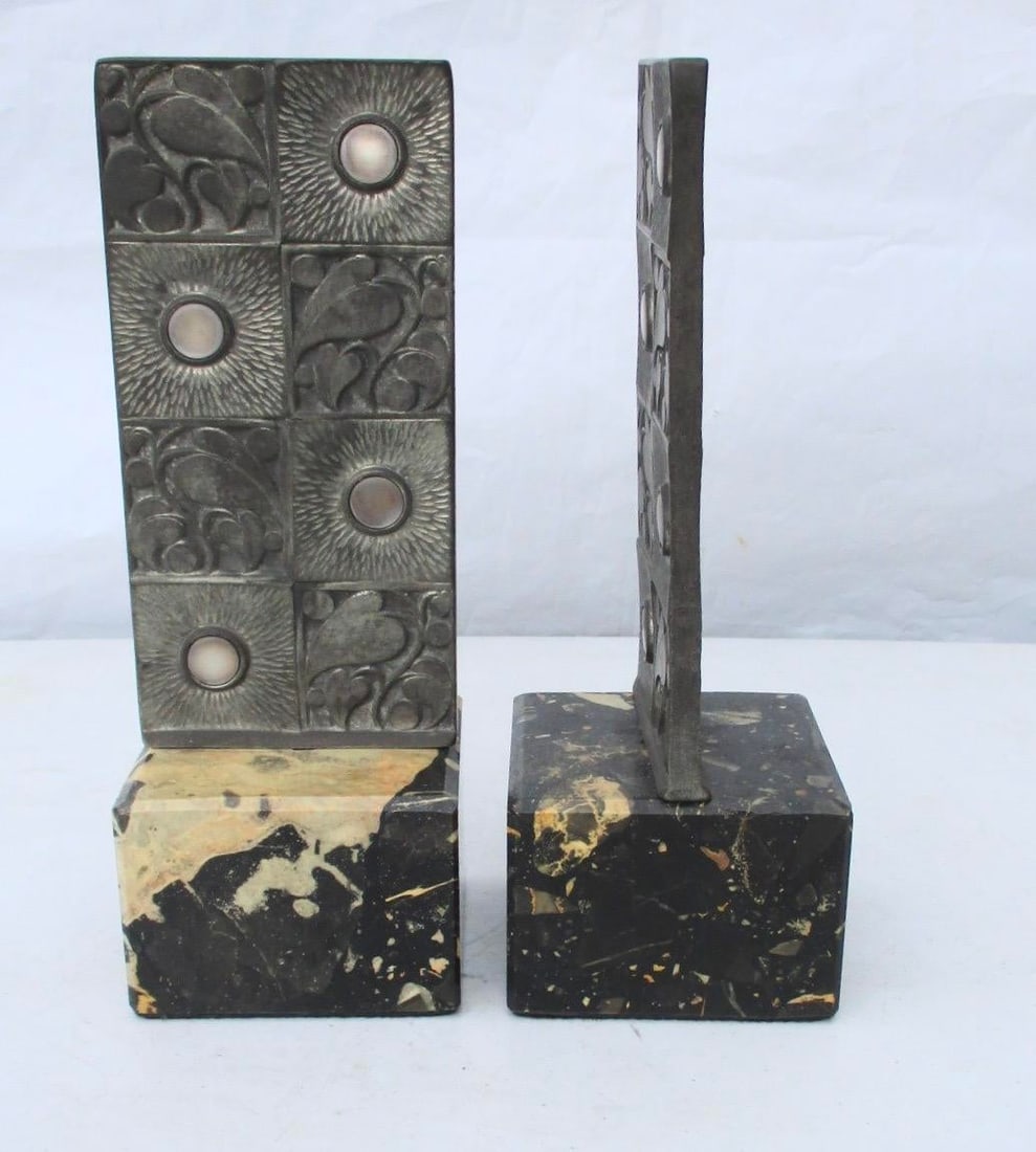 Austrian Art Deco Bookends - A Pair of 2 - 3
