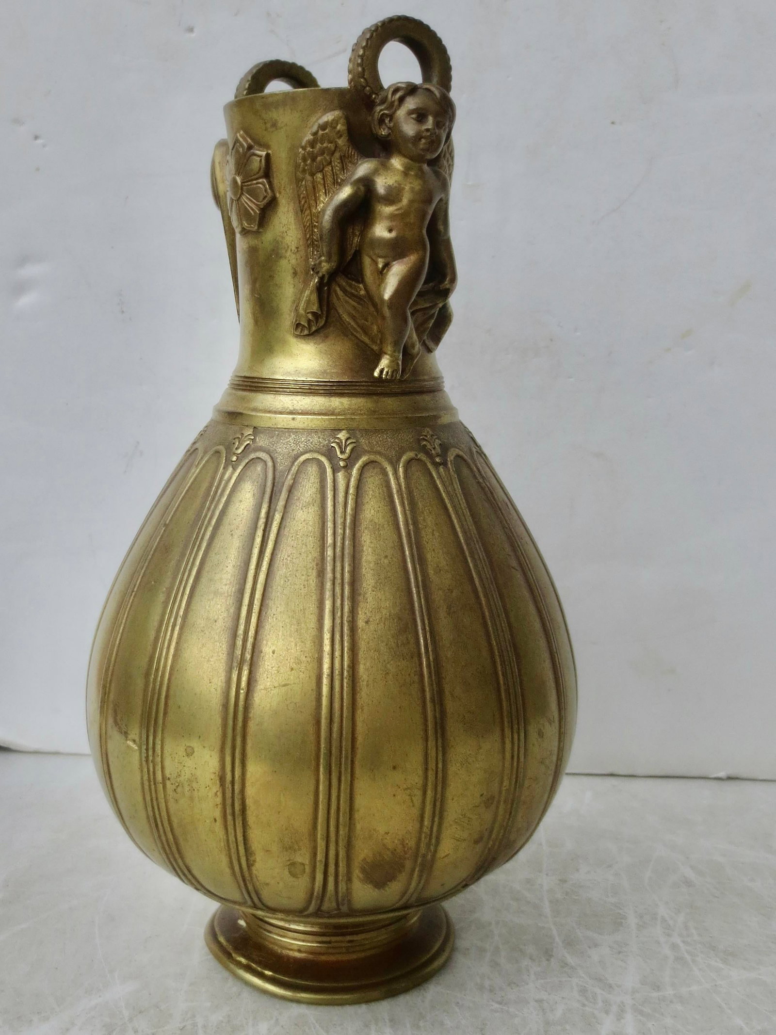 Grand Tour Bronze Vessel With Double Eros Late 19th - 5