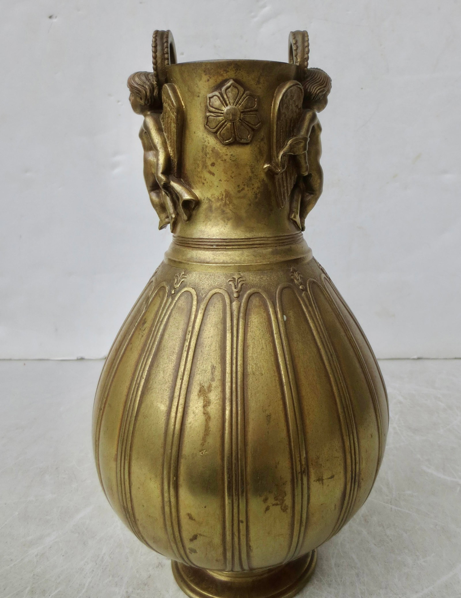 Grand Tour Bronze Vessel With Double Eros Late 19th - 6