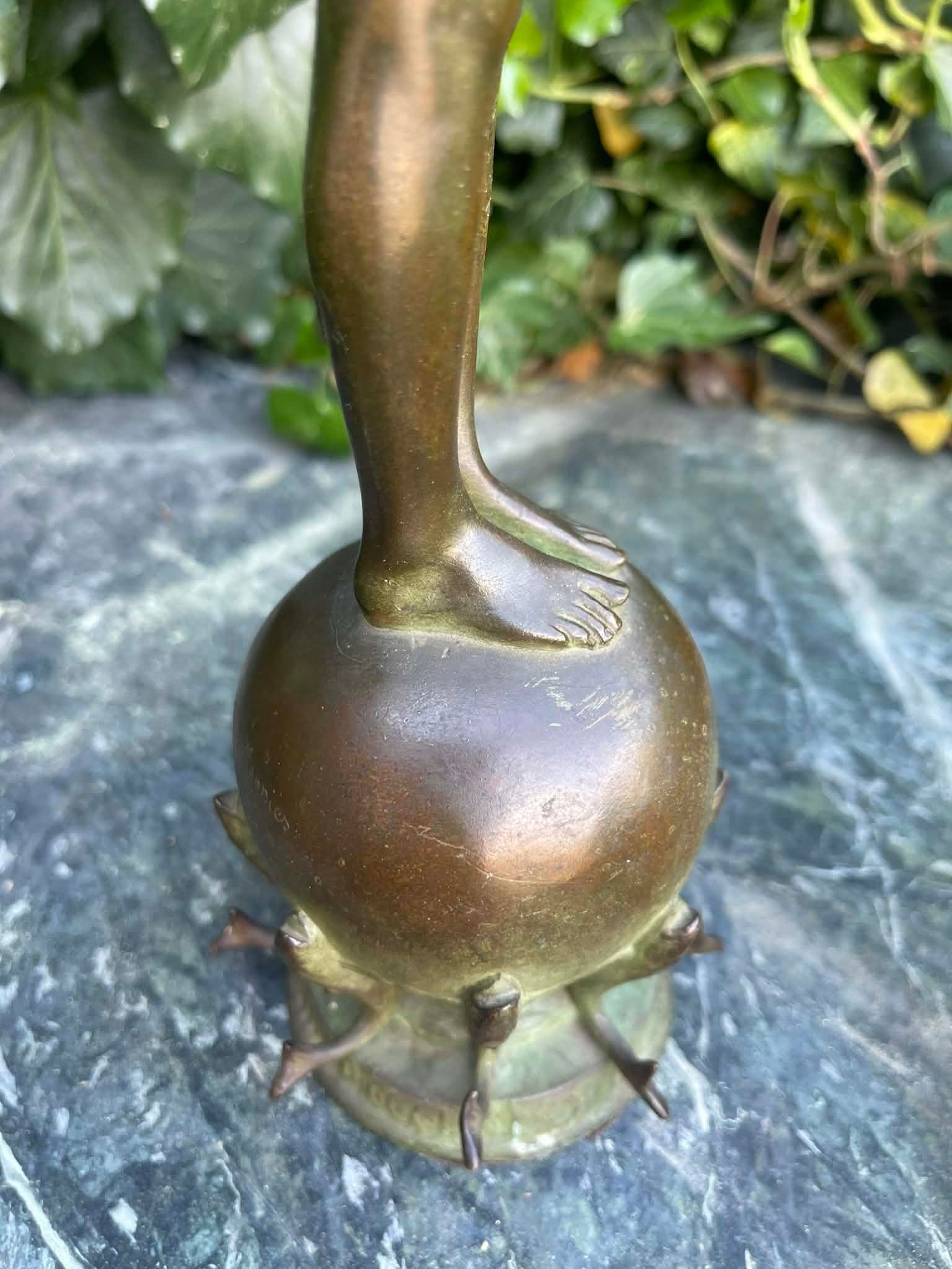 Antique Bronze Sculpture "Pan of Rohallion" by Frederick William MacMonnies (1890) - 13