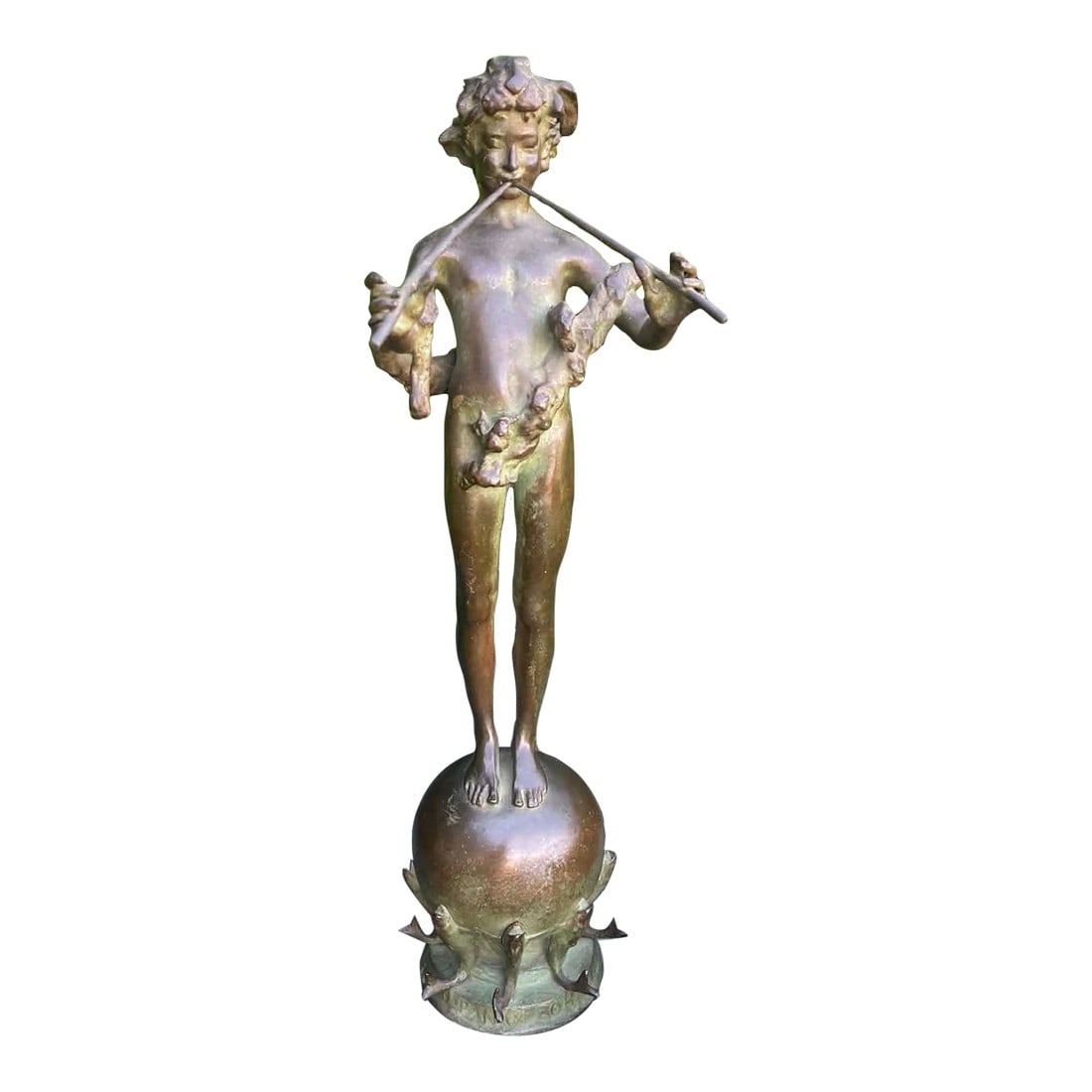 Antique Bronze Sculpture "Pan of Rohallion" by Frederick William MacMonnies (1890): Antique Bronze Sculpture "Pan of Rohallion" by Frederick William MacMonnies (1890) Description: A striking and highly collectible bronze sculpture titled Pan of Rohallion, created by renowned American