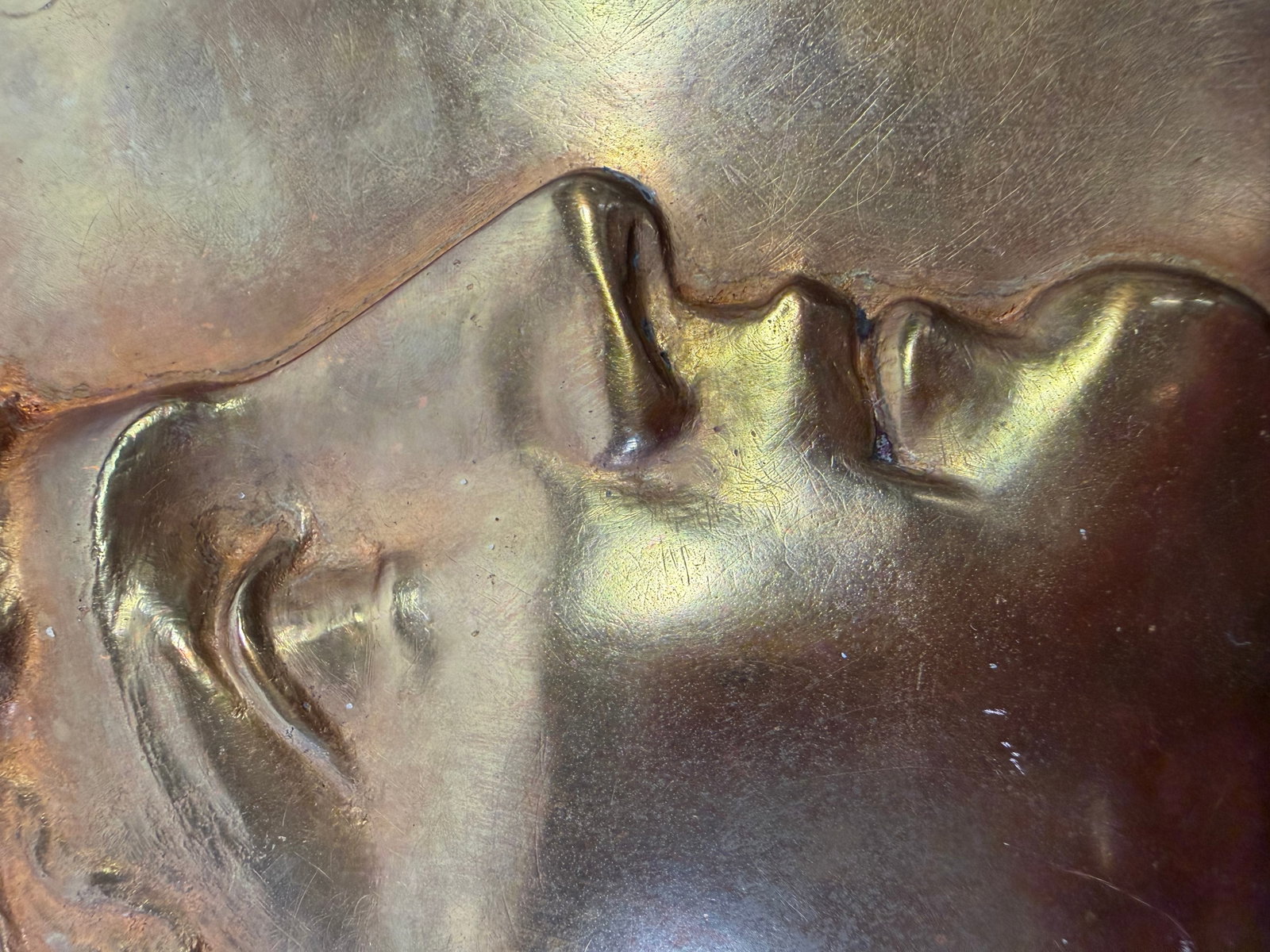 Antique French Bronze Marianne Plaque Jules Graux Fondeur 1880 République 12" - 4