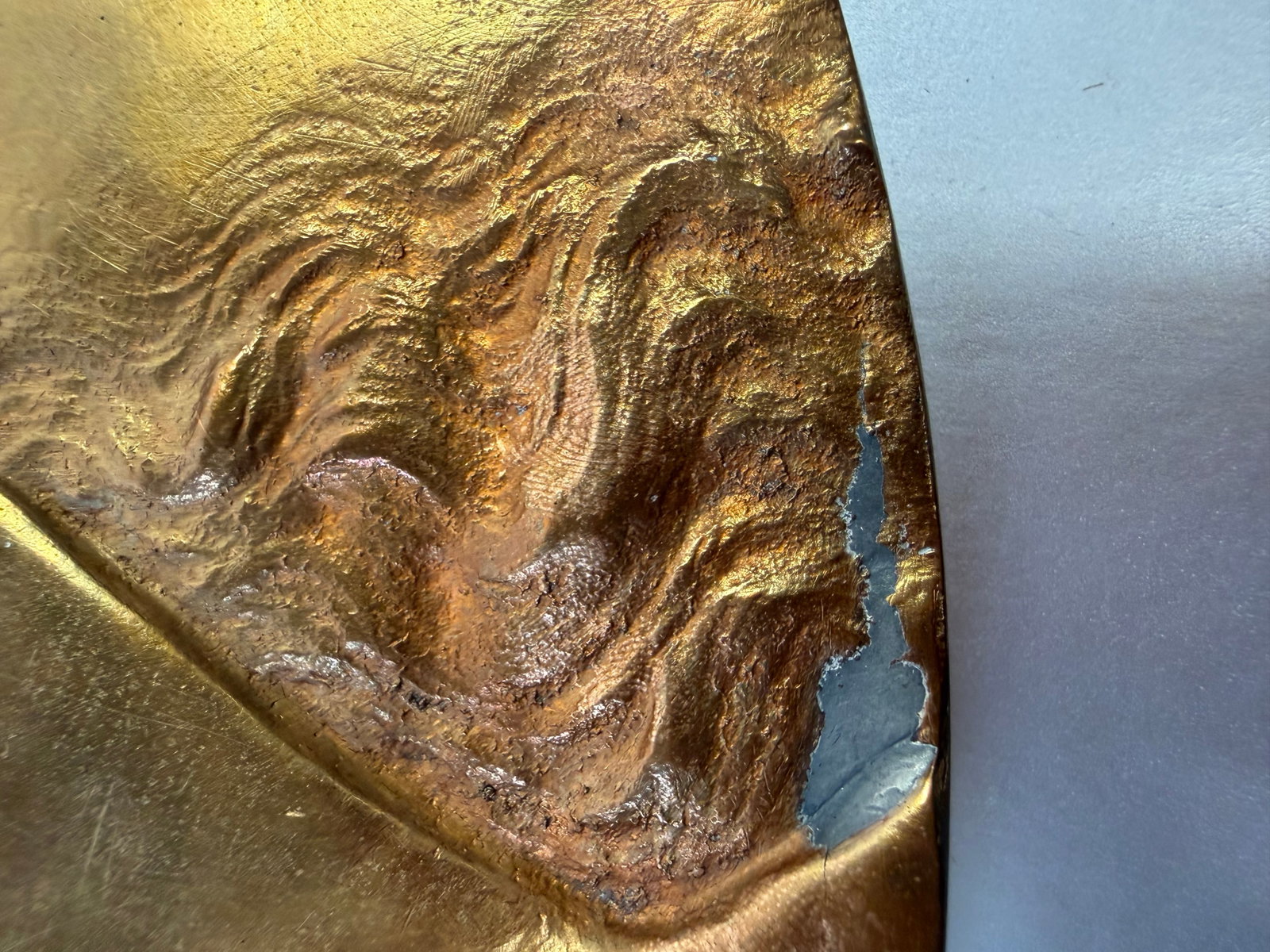 Antique French Bronze Marianne Plaque Jules Graux Fondeur 1880 République 12" - 8