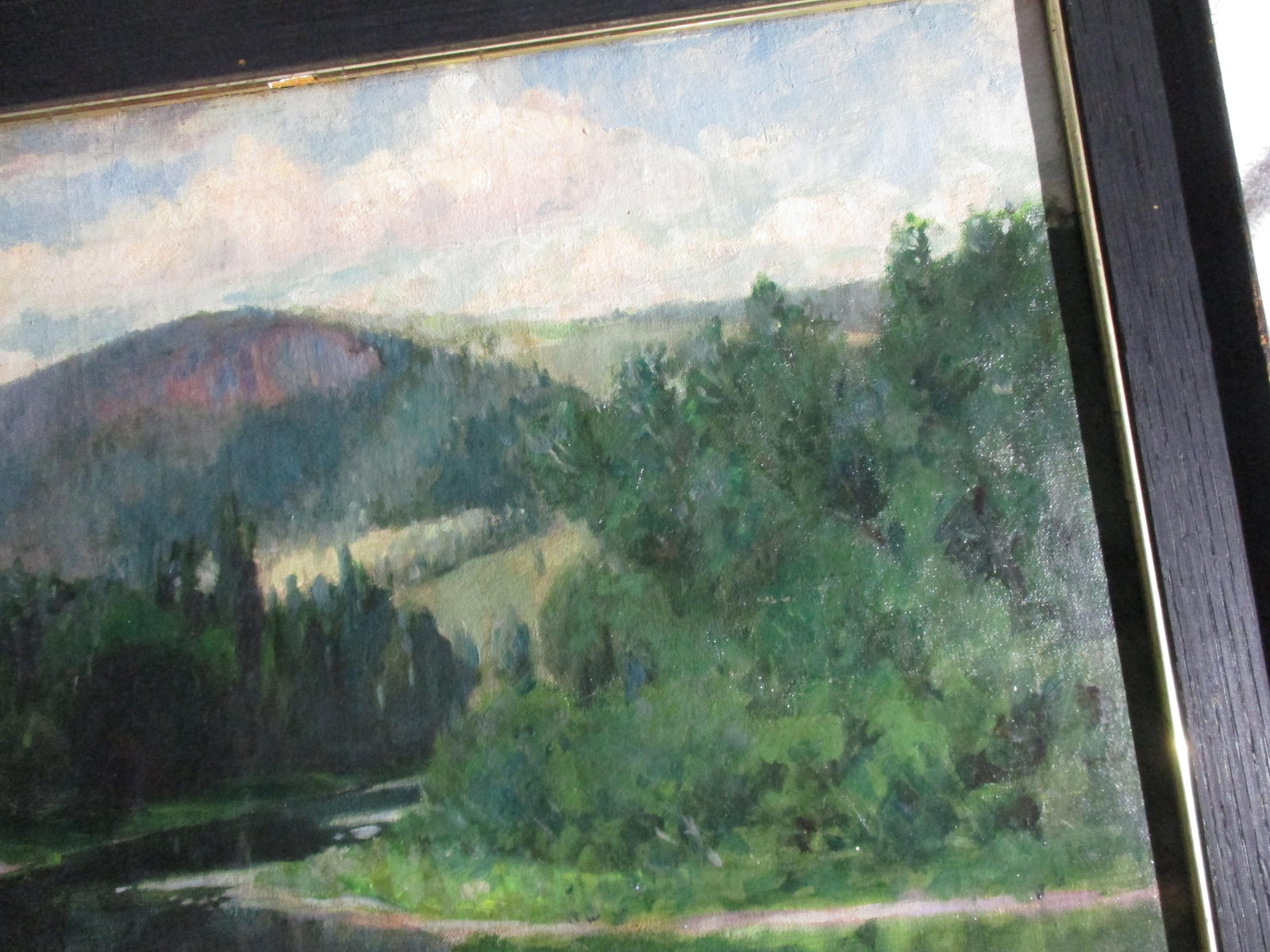 J M Palmer 1900 Landscape Arts and Crafts Oil Painting Dated 1900 - 11
