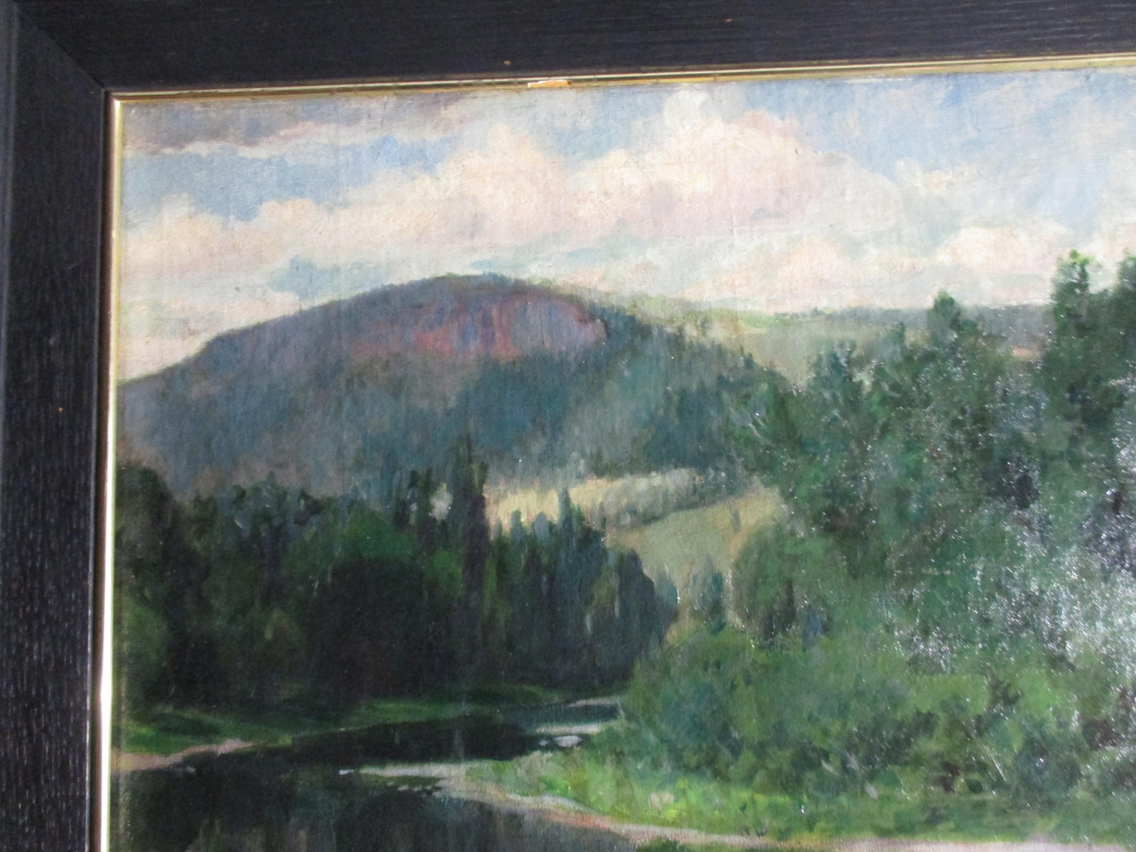 J M Palmer 1900 Landscape Arts and Crafts Oil Painting Dated 1900 - 12