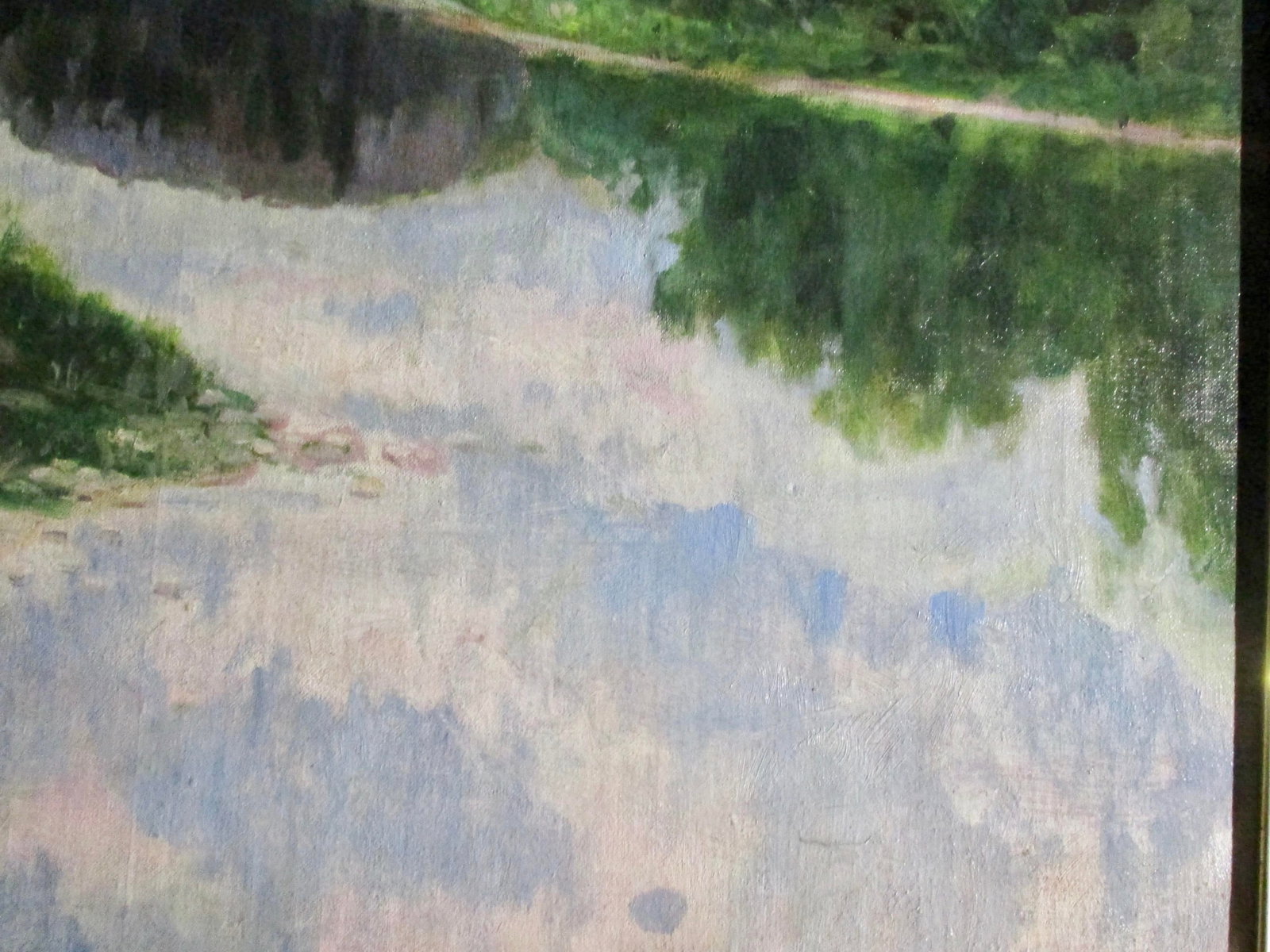 J M Palmer 1900 Landscape Arts and Crafts Oil Painting Dated 1900 - 13