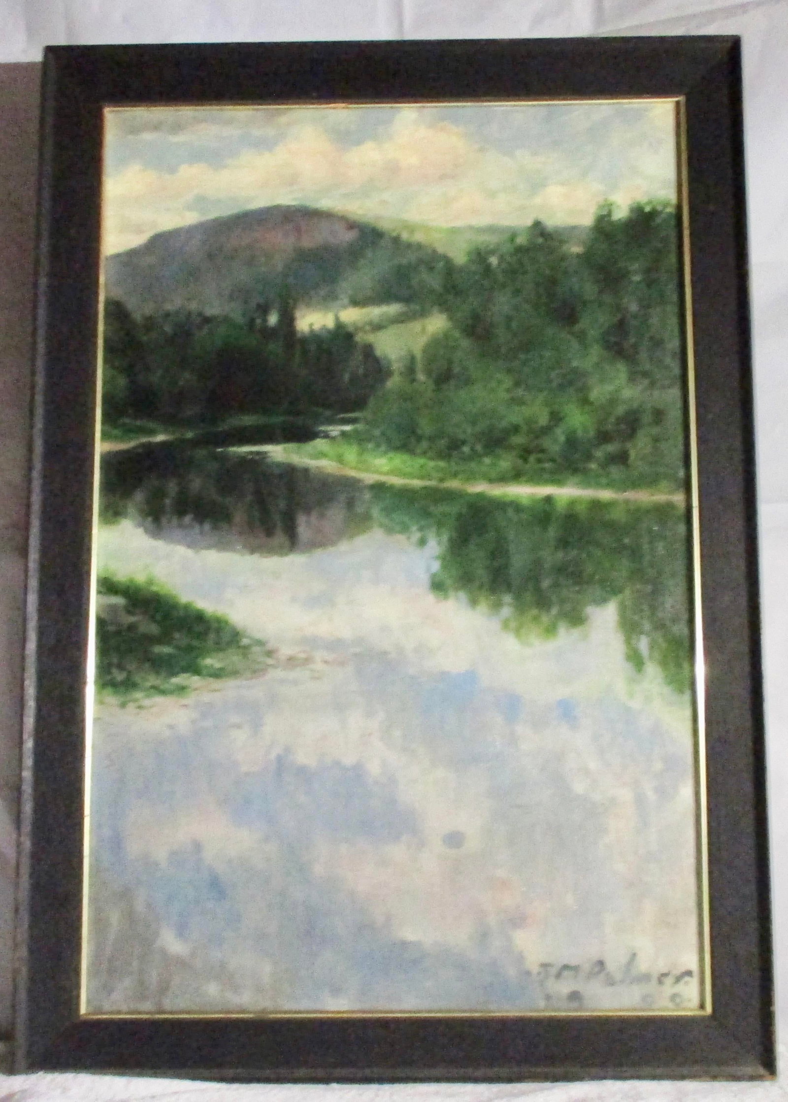 J M Palmer 1900 Landscape Arts and Crafts Oil Painting Dated 1900 - 2