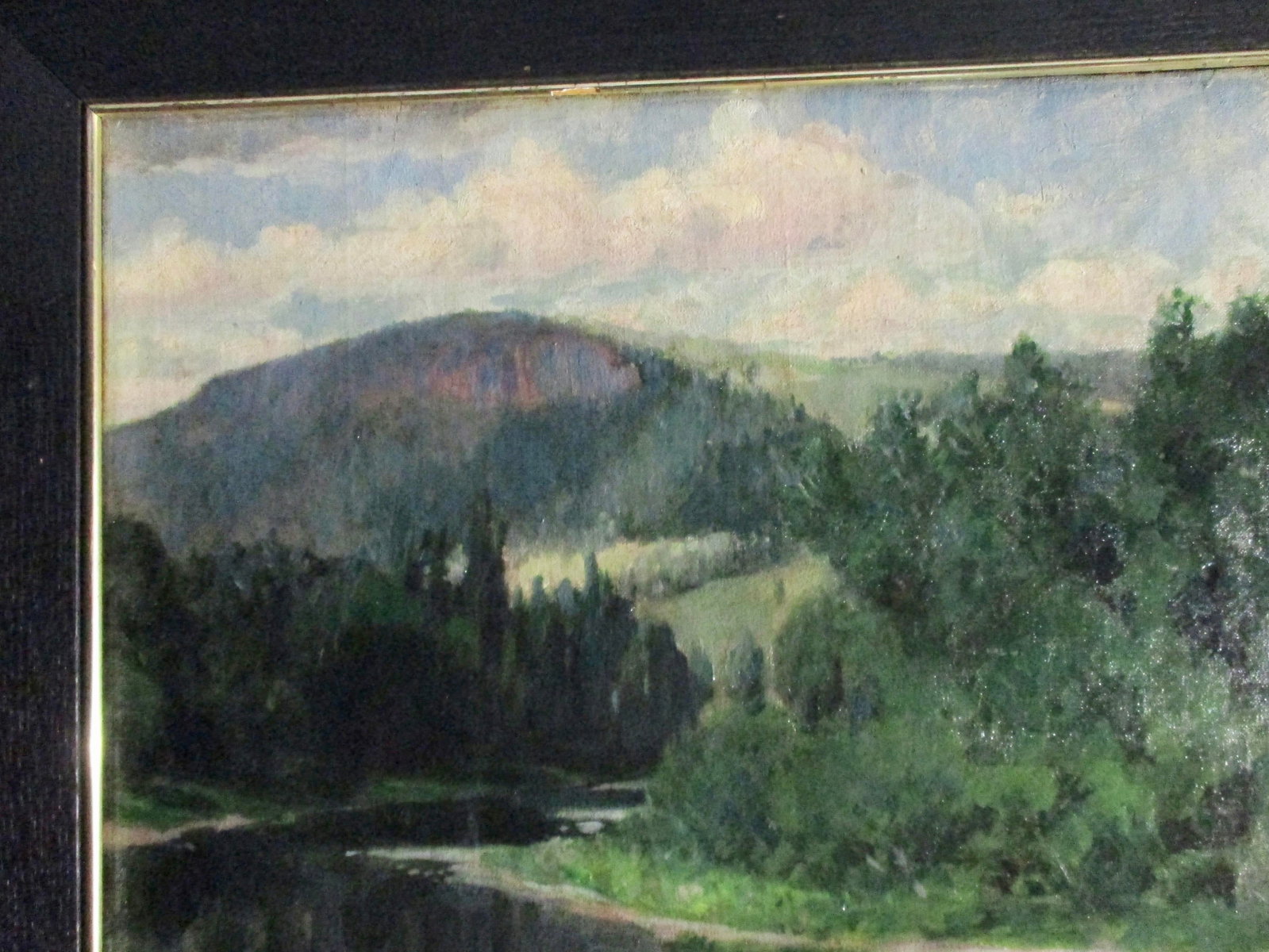 J M Palmer 1900 Landscape Arts and Crafts Oil Painting Dated 1900 - 9