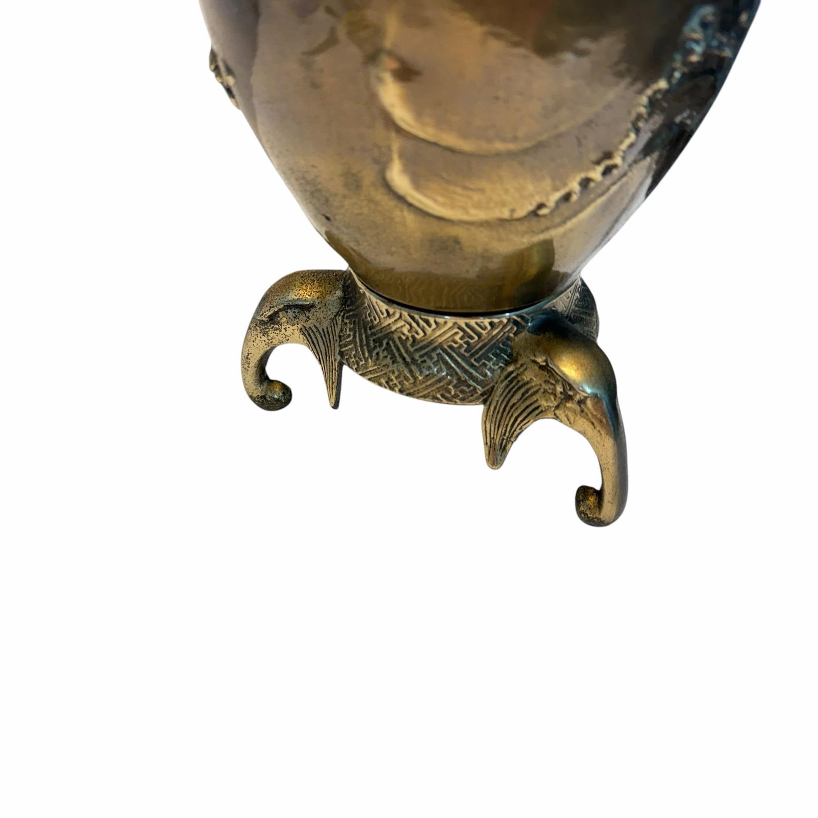 Vintage Chinoiserie Dragon Handle Table Lamp - 9