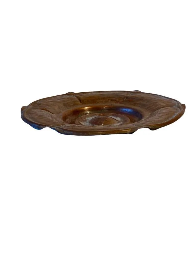 1940s Arts & Crafts-Style Copper Detailed Plate - 2
