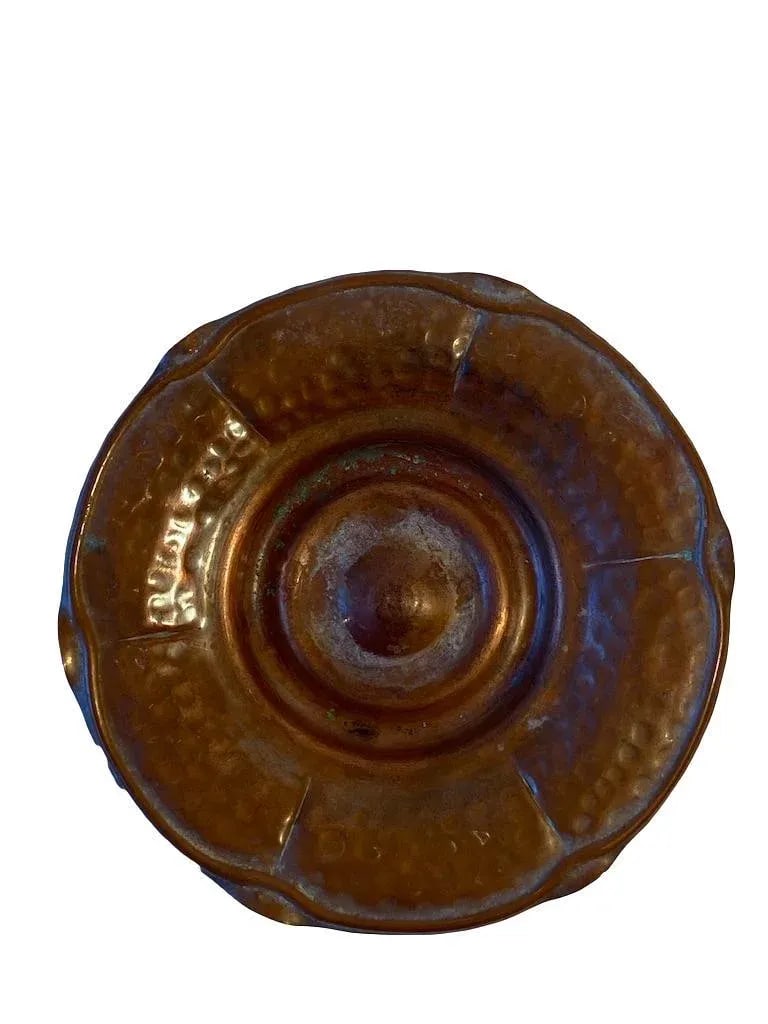 1940s Arts & Crafts-Style Copper Detailed Plate - 5