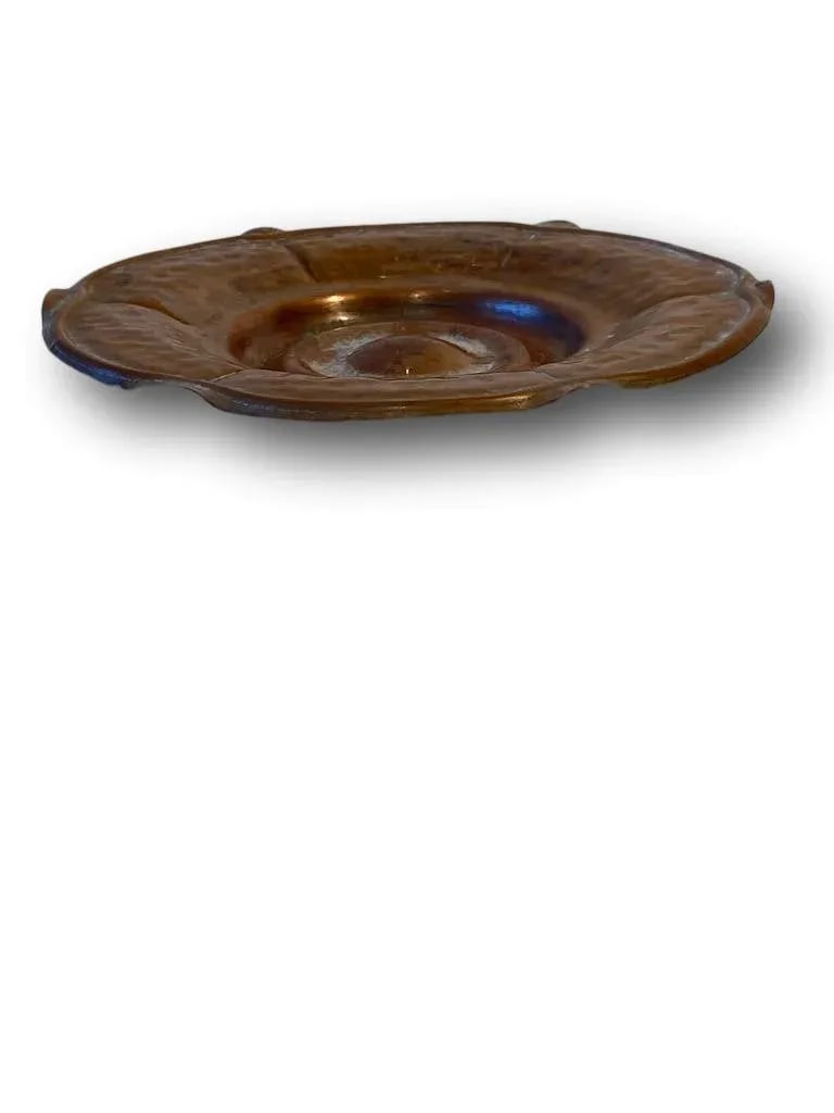 1940s Arts & Crafts-Style Copper Detailed Plate - 7