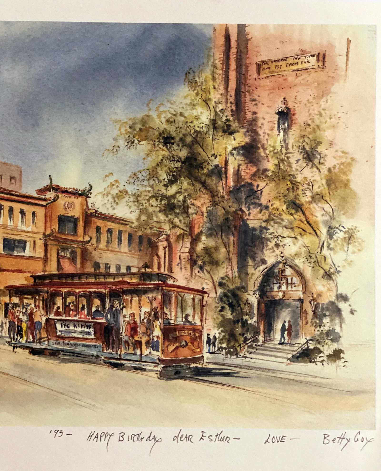 Betty Guy 1990s "The Victorians" & "Chinatown" a Pair of Architectural Prints - 3