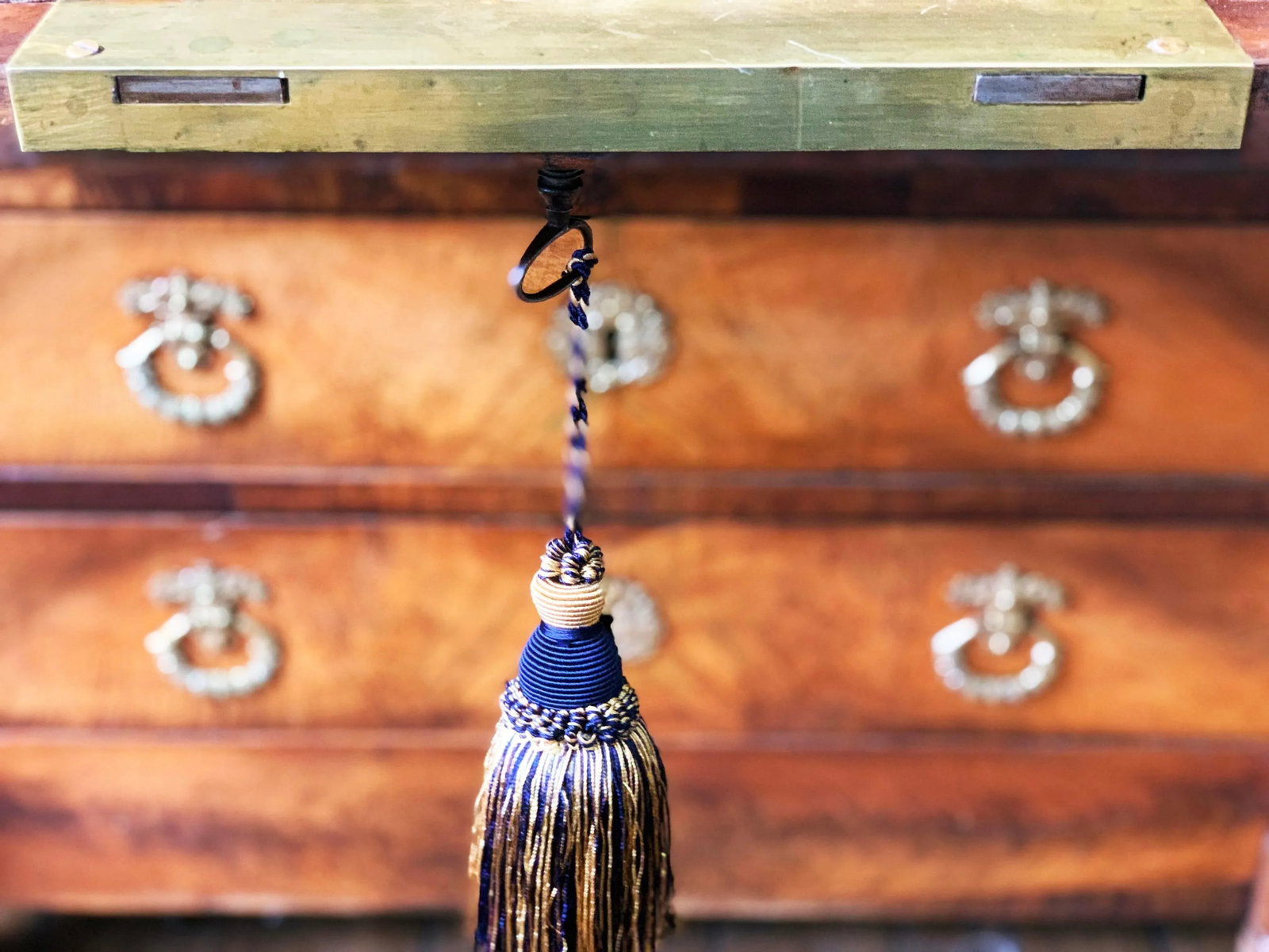 French Empire Mahogany Drop Front Secretary "SecreÌtaire aÌ€ Abattant" - 7