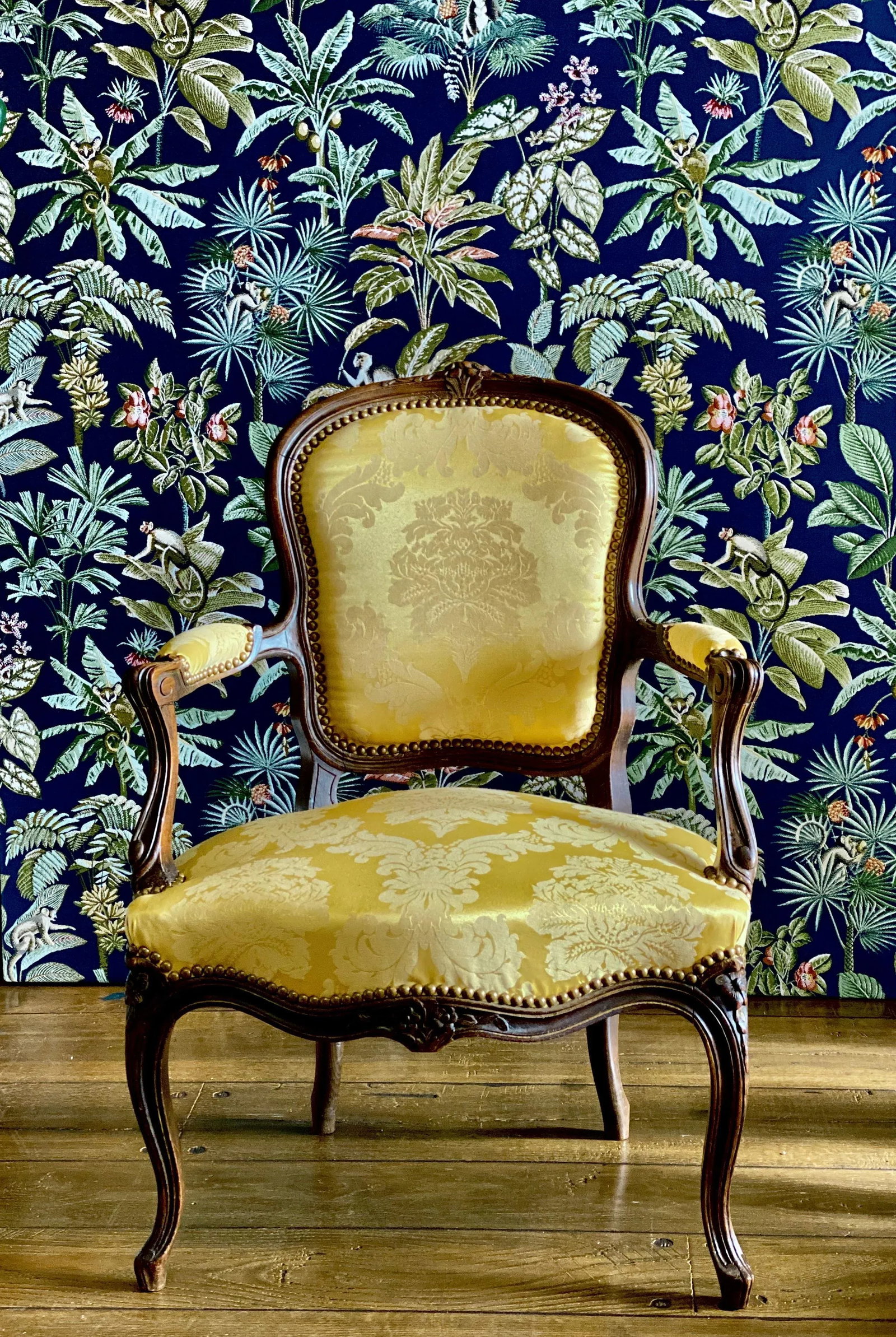 Mid-19th Century French Carved Louis XVI Armchairs - a Pair - 3