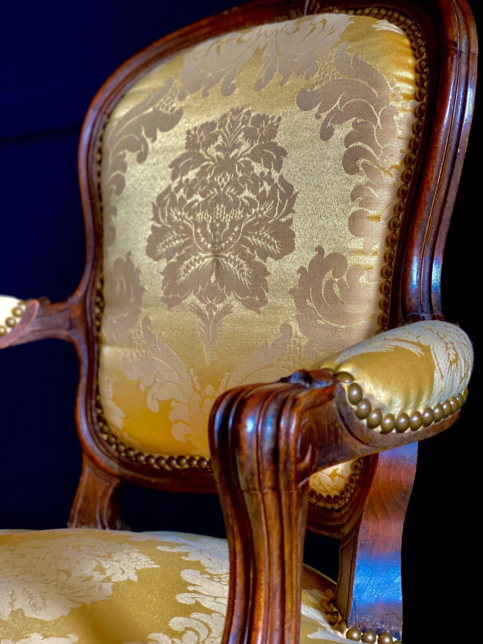 Mid-19th Century French Carved Louis XVI Armchairs - a Pair - 5