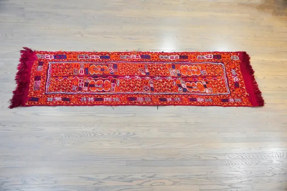 Vintage Late 20th Century Iraqi Embroidered Panel - 12
