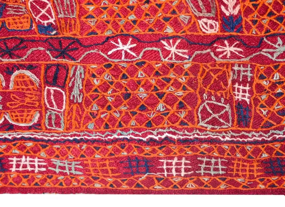 Vintage Late 20th Century Iraqi Embroidered Panel - 4