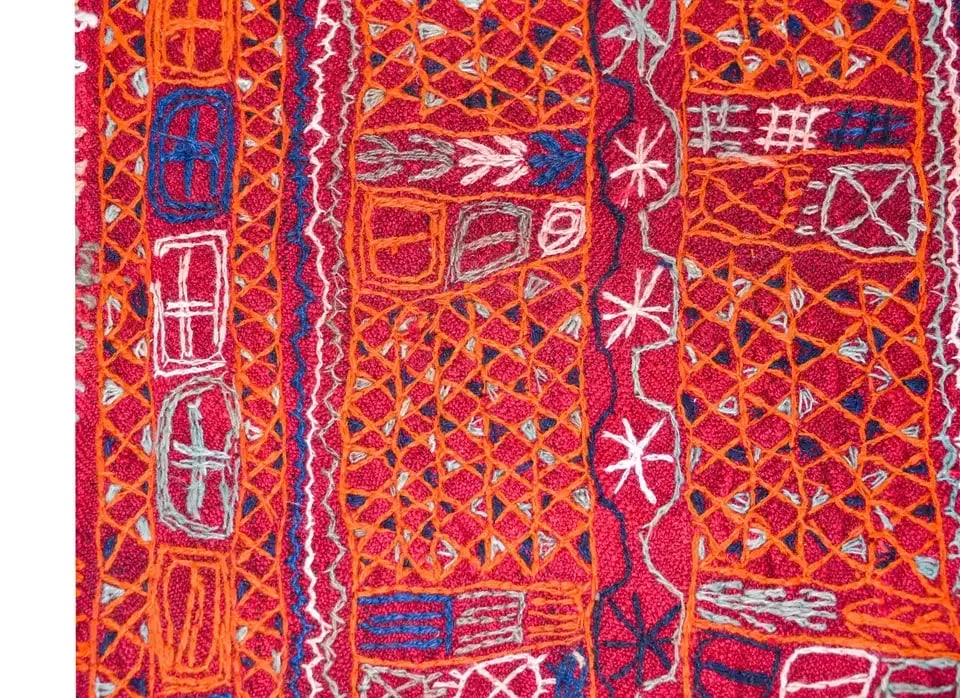 Vintage Late 20th Century Iraqi Embroidered Panel - 6