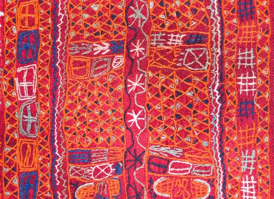 Vintage Late 20th Century Iraqi Embroidered Panel - 8
