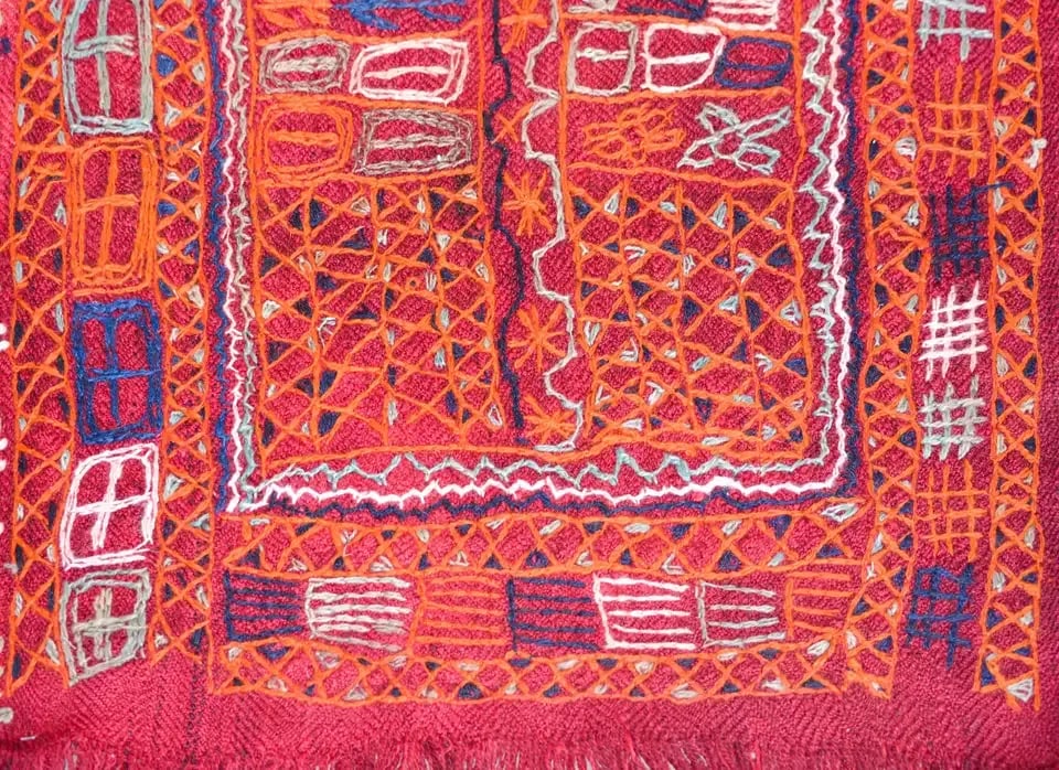 Vintage Late 20th Century Iraqi Embroidered Panel - 9