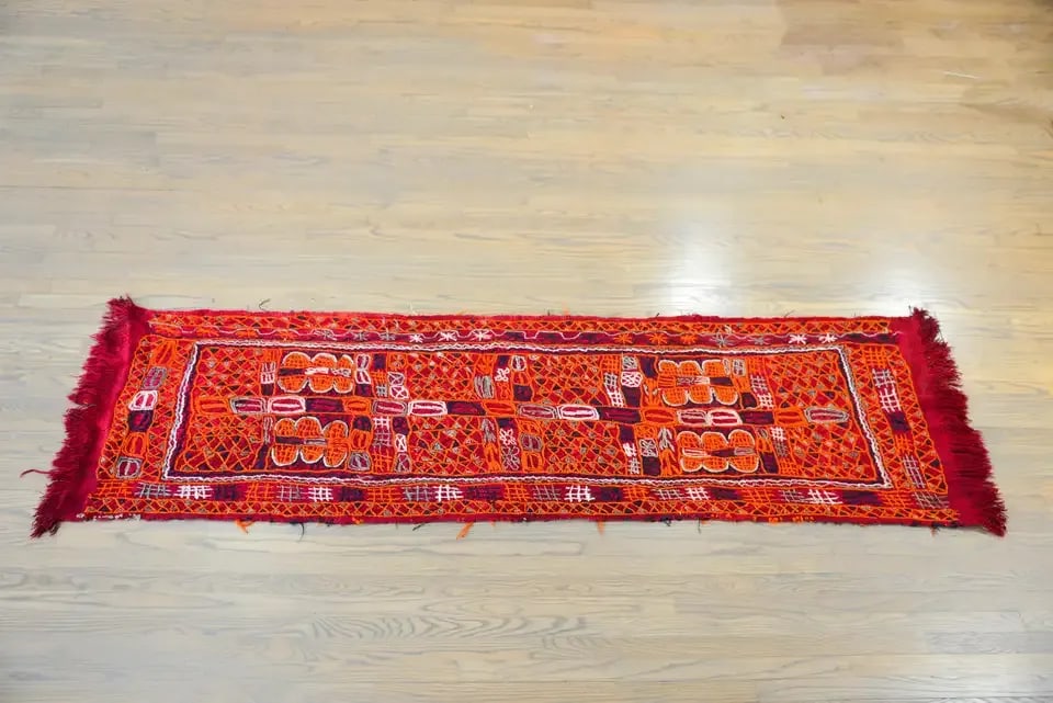 Vintage Late 20th Century Iragi Embroidered Panel - 12