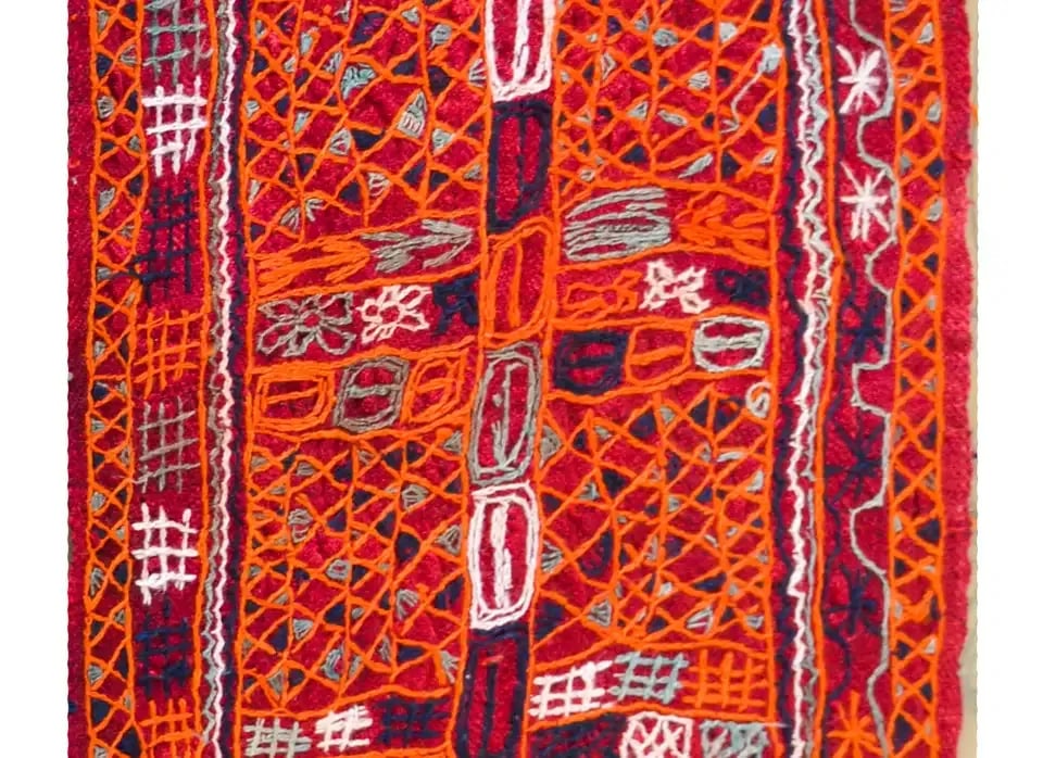 Vintage Late 20th Century Iragi Embroidered Panel - 2