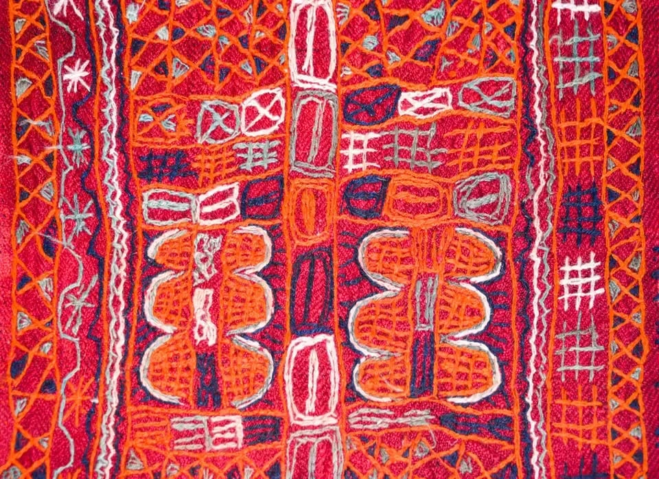 Vintage Late 20th Century Iragi Embroidered Panel - 4