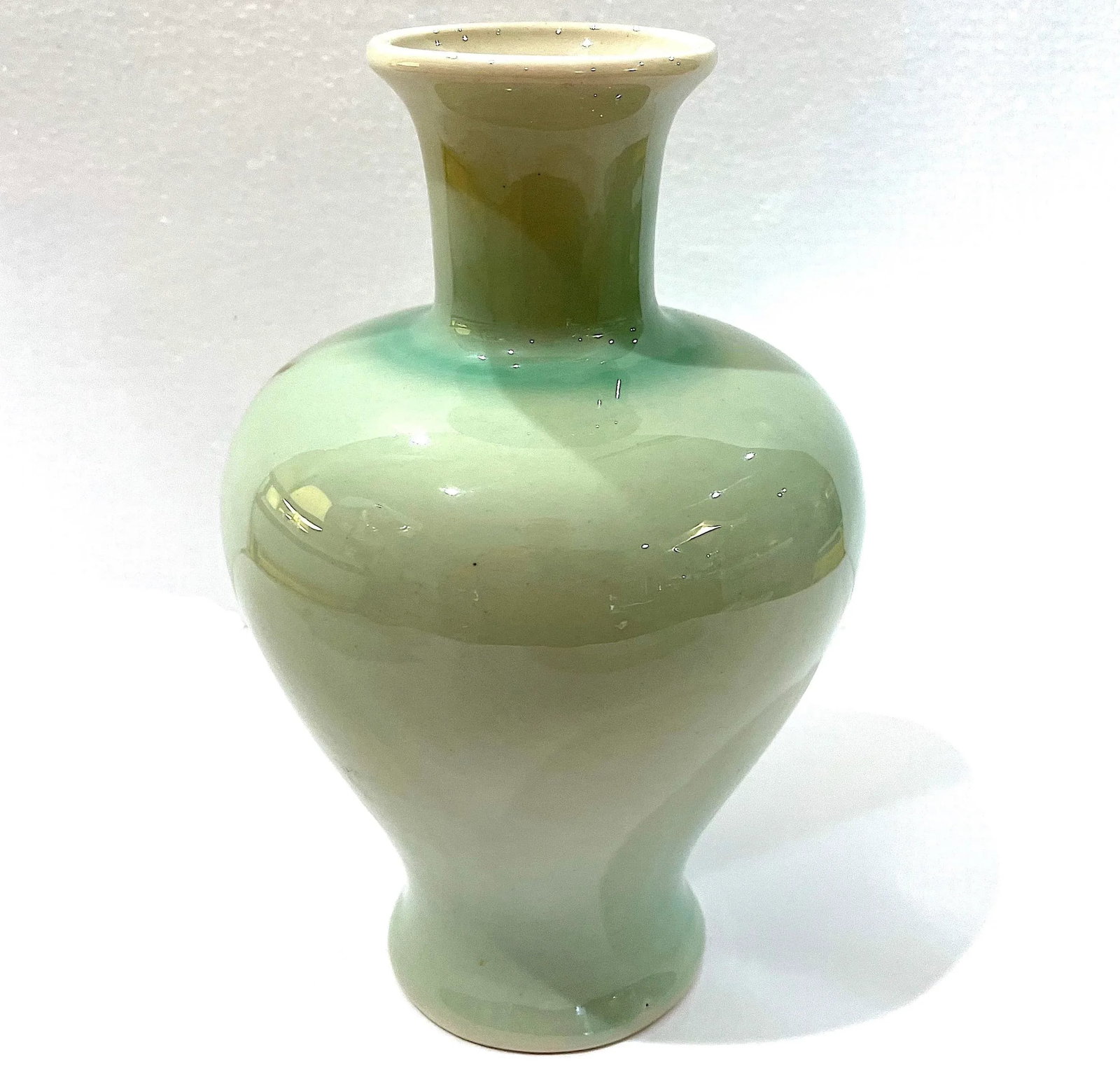Mid-Century Modern Vontury Hand-Decorated Porcelain Studio Vase - 3