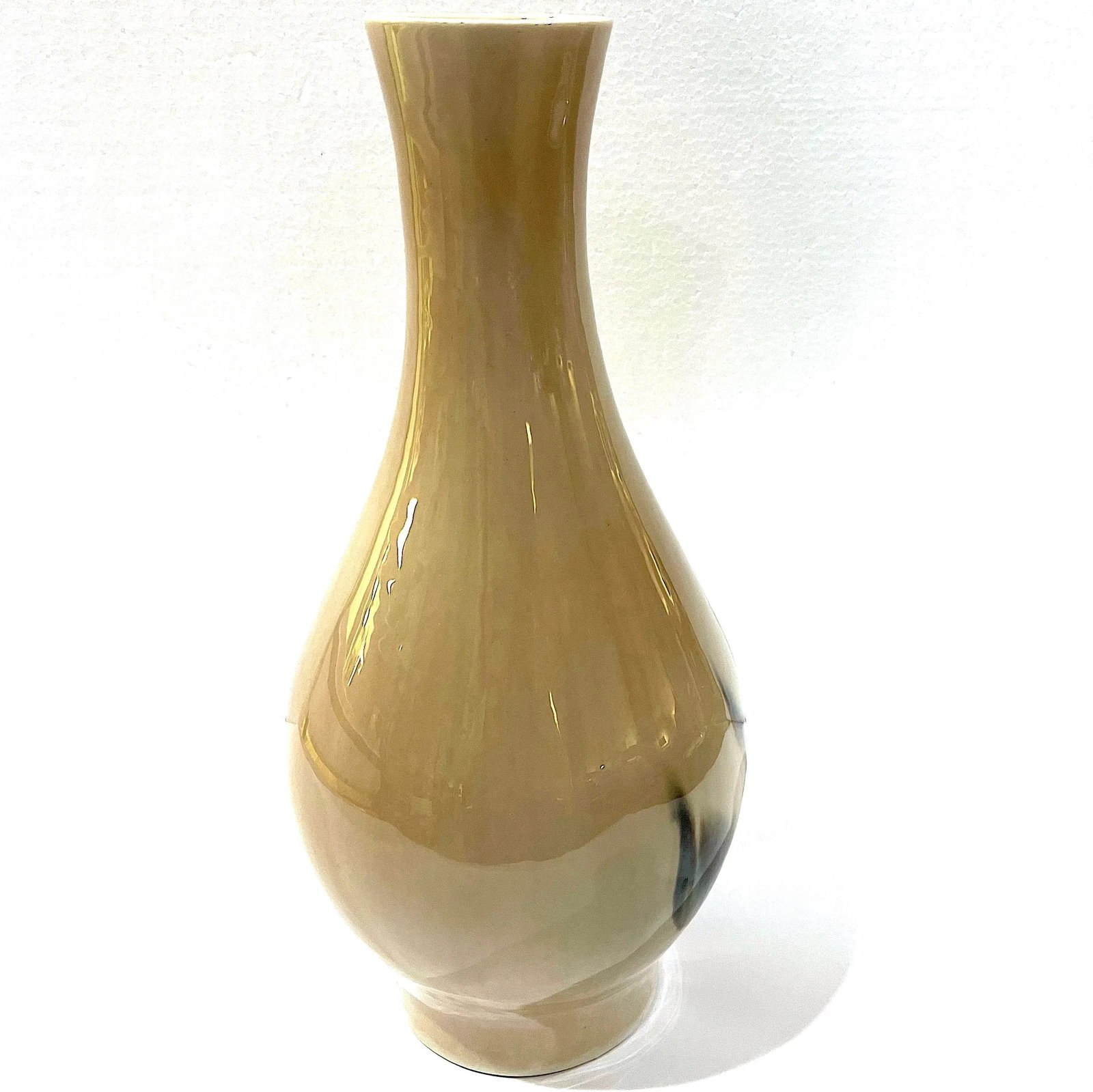 F. J. Von Tury Mid-Century Modern Studio Porcelain Tall Bulb Vase - 2