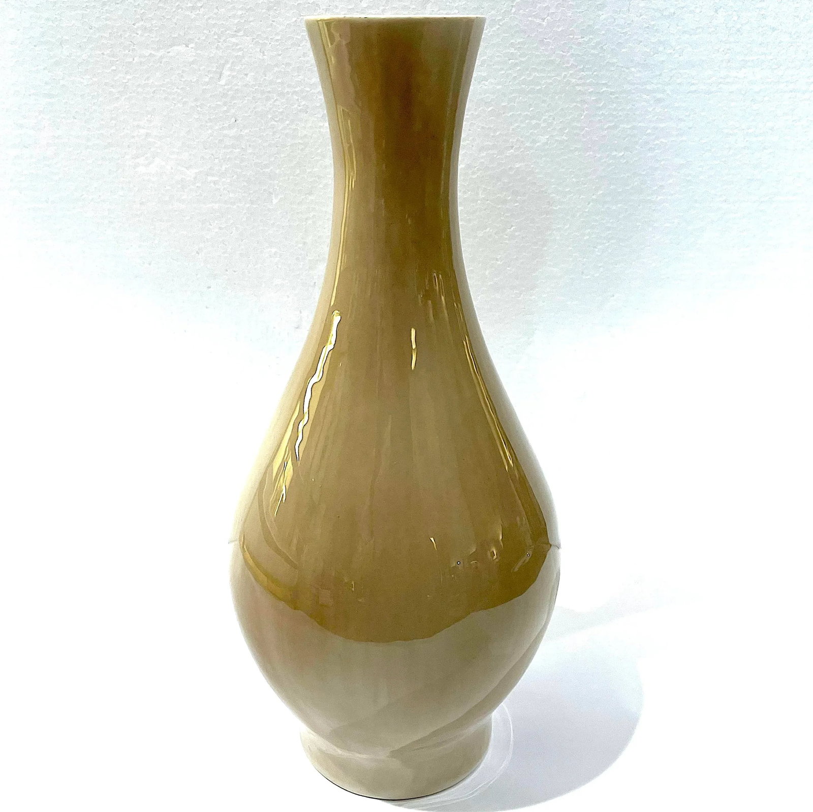 F. J. Von Tury Mid-Century Modern Studio Porcelain Tall Bulb Vase - 3