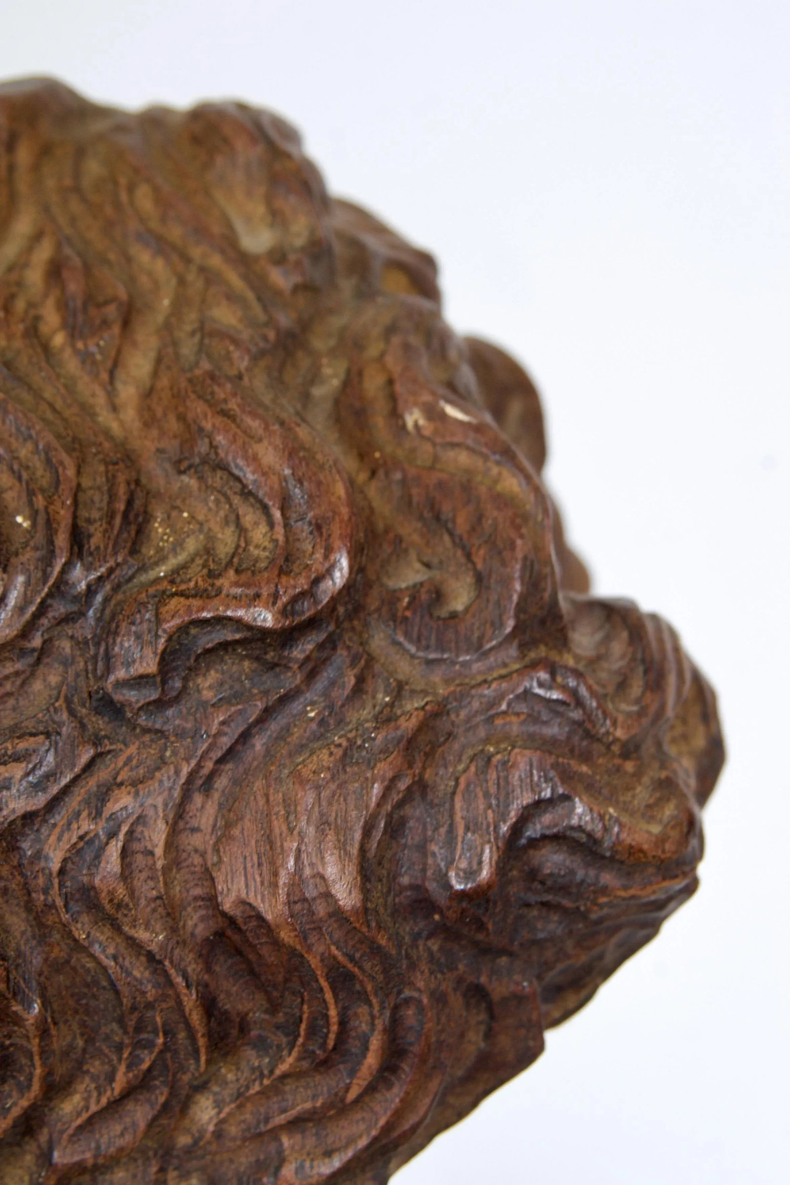 Antique Italian Wood Carved Angel - 9