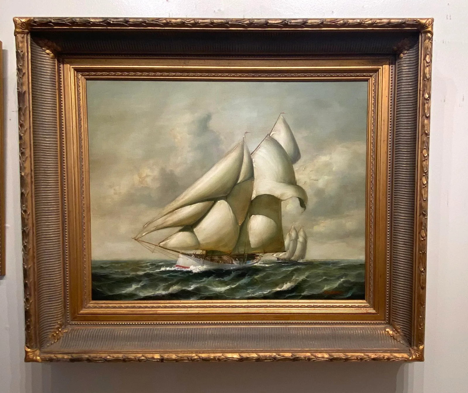 1970s "Cloud Runner" Oil Painting by Laurent - 12
