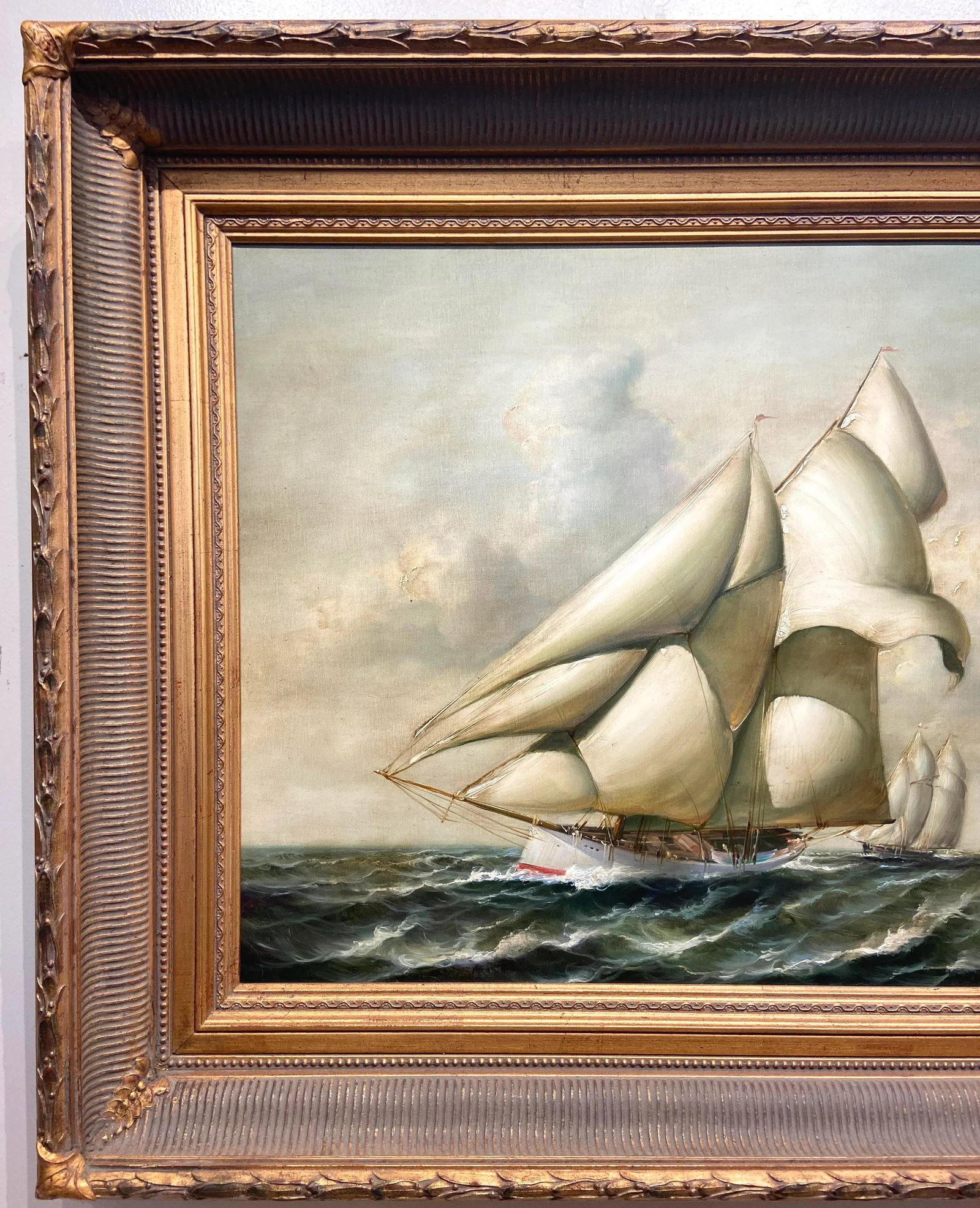 1970s "Cloud Runner" Oil Painting by Laurent - 6