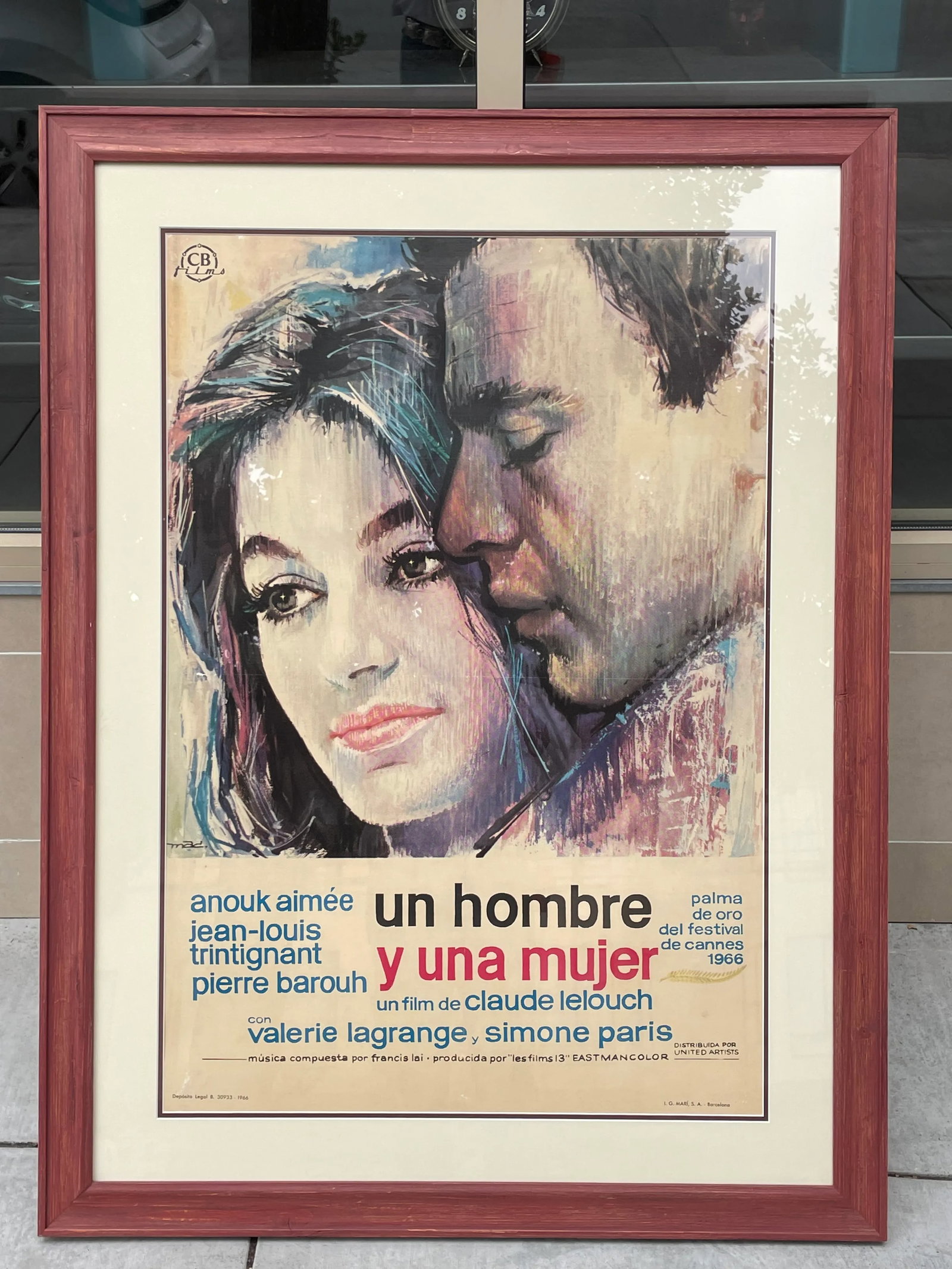 Framed Movie Poster of a Man and a Woman - 10