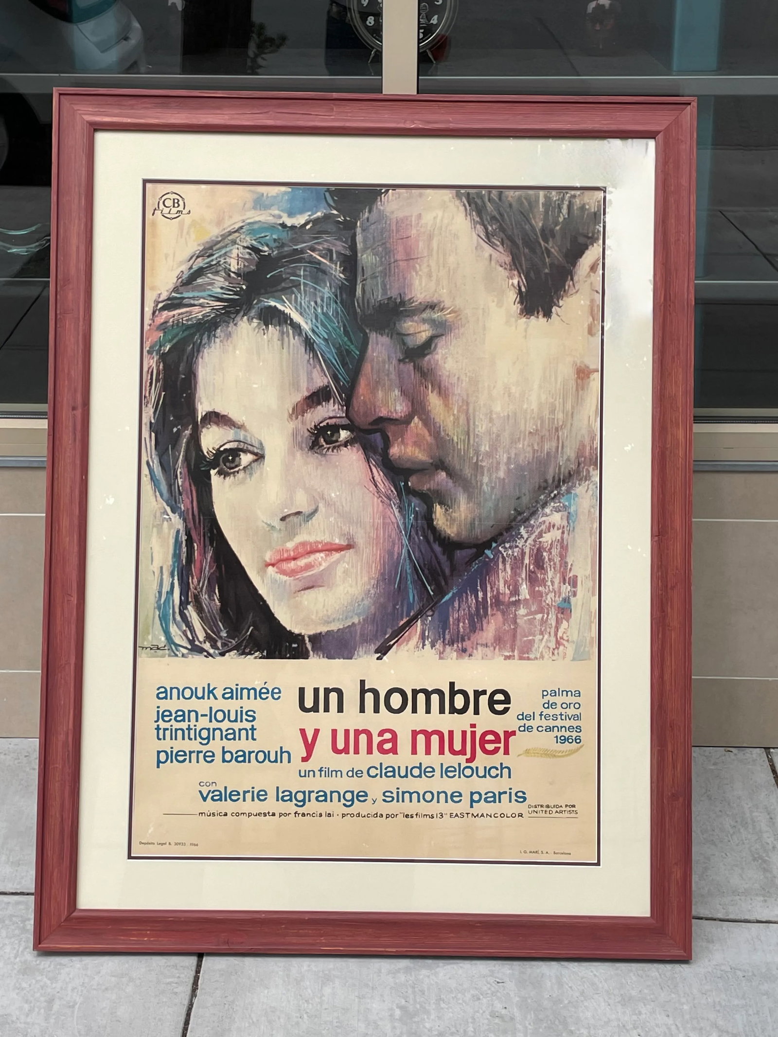 Framed Movie Poster of a Man and a Woman - 4