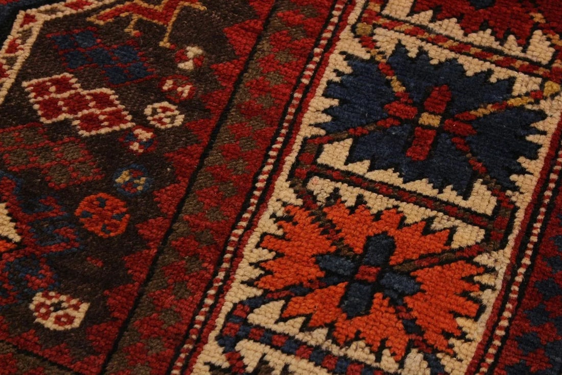 1990s 1990s Antique Baku Vintage Wool Rug - 4'2'' X 6'7'' - 5