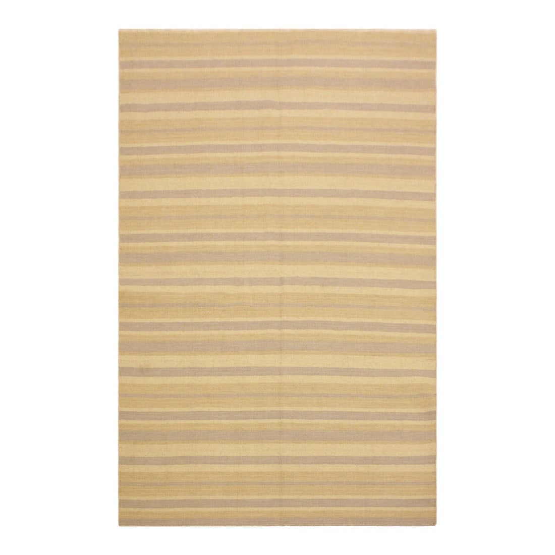 Early 21st Century Bohemian Kilim Bluish Gray Tan Wool Rug: Add a touch of elegance to your home with this casual chic hand woven Tribal Kilim wool rug. Constructed on a loom by Nomad Turkman people with hand spun wool and 100% Natural Vegetable dyes these bea