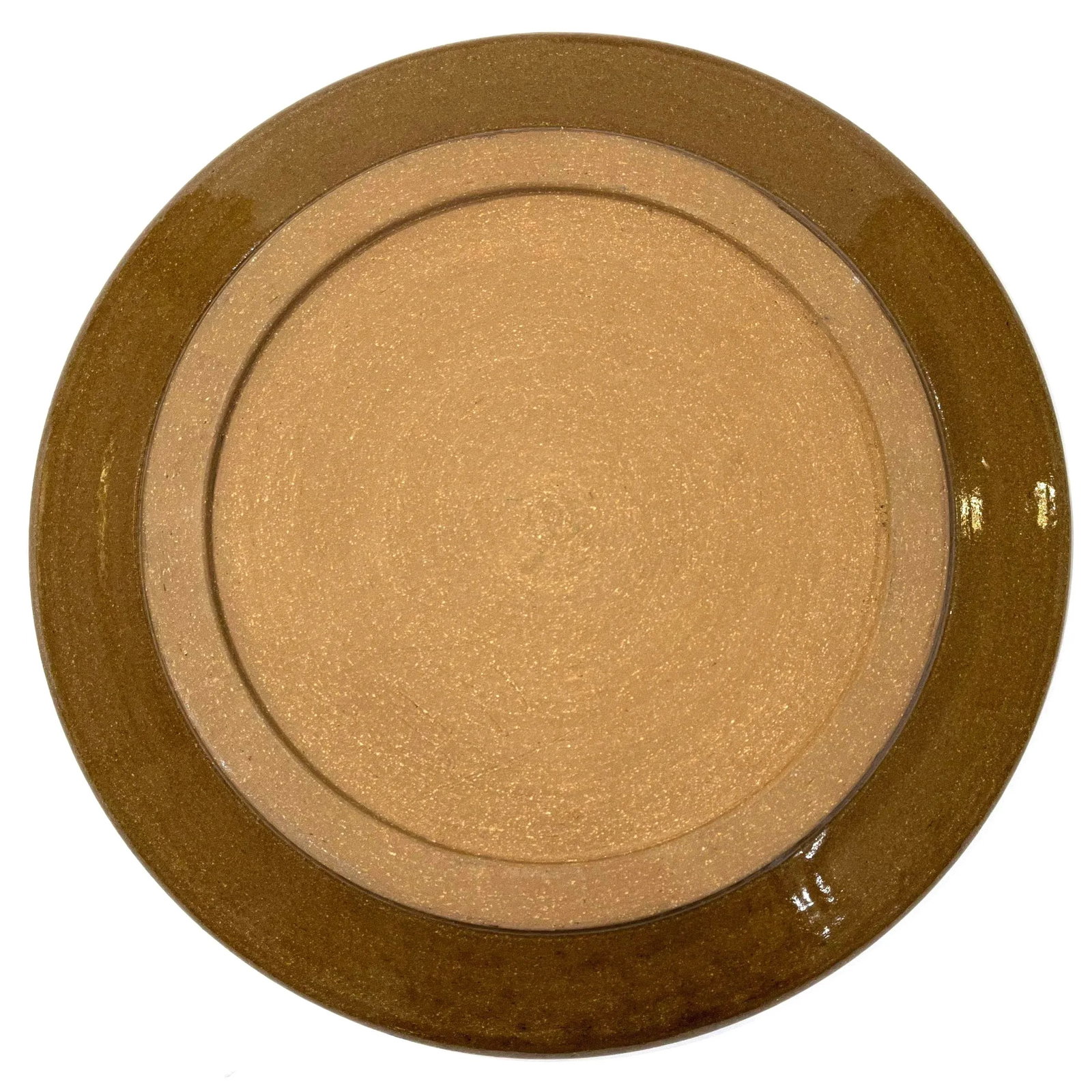Studio Pottery Charger - Slip Glaze Embellished - Circa 1970's - 8