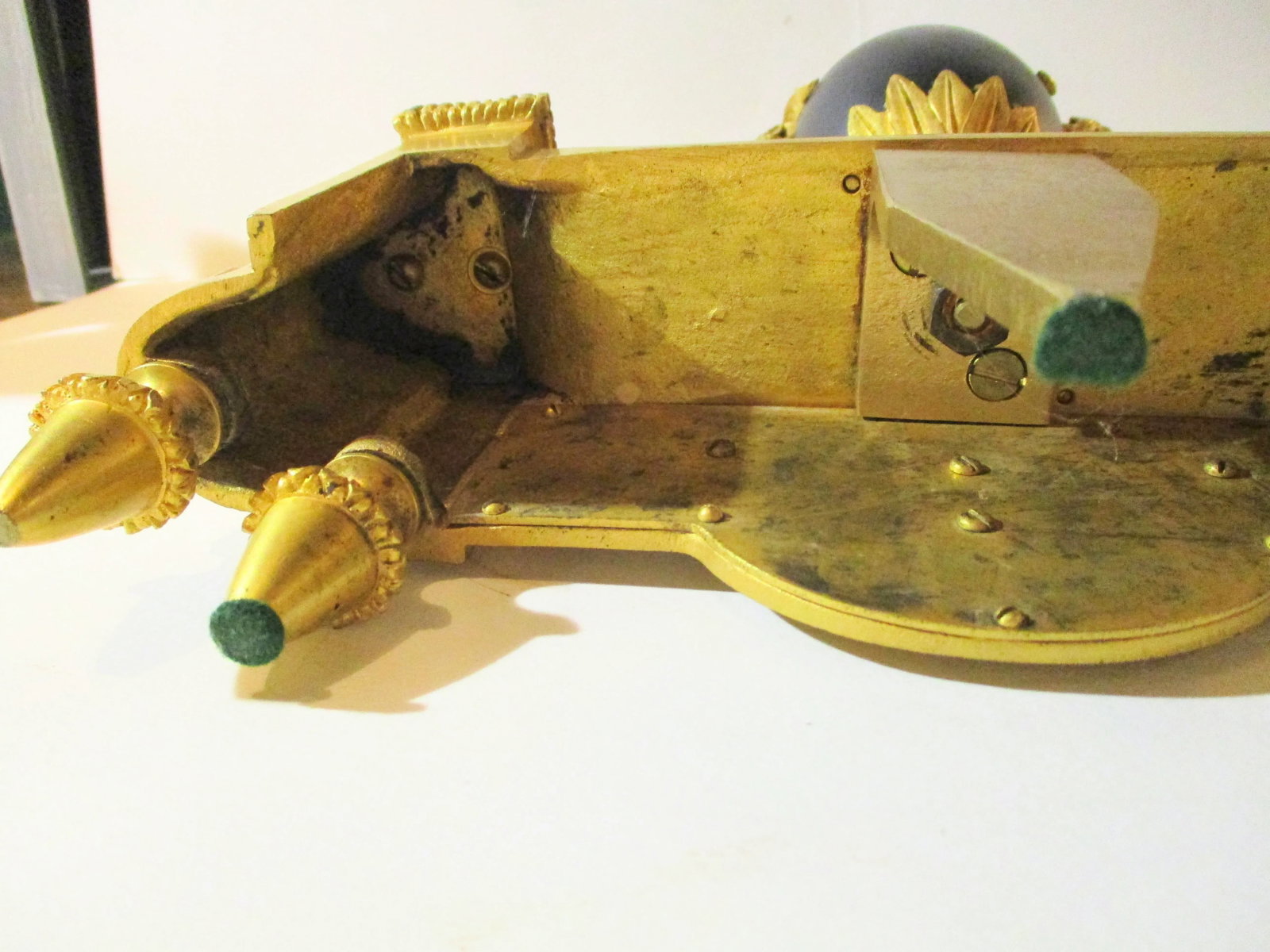 French Gilt Bronze Chenet 19th Century - a Pair of 2 - 5